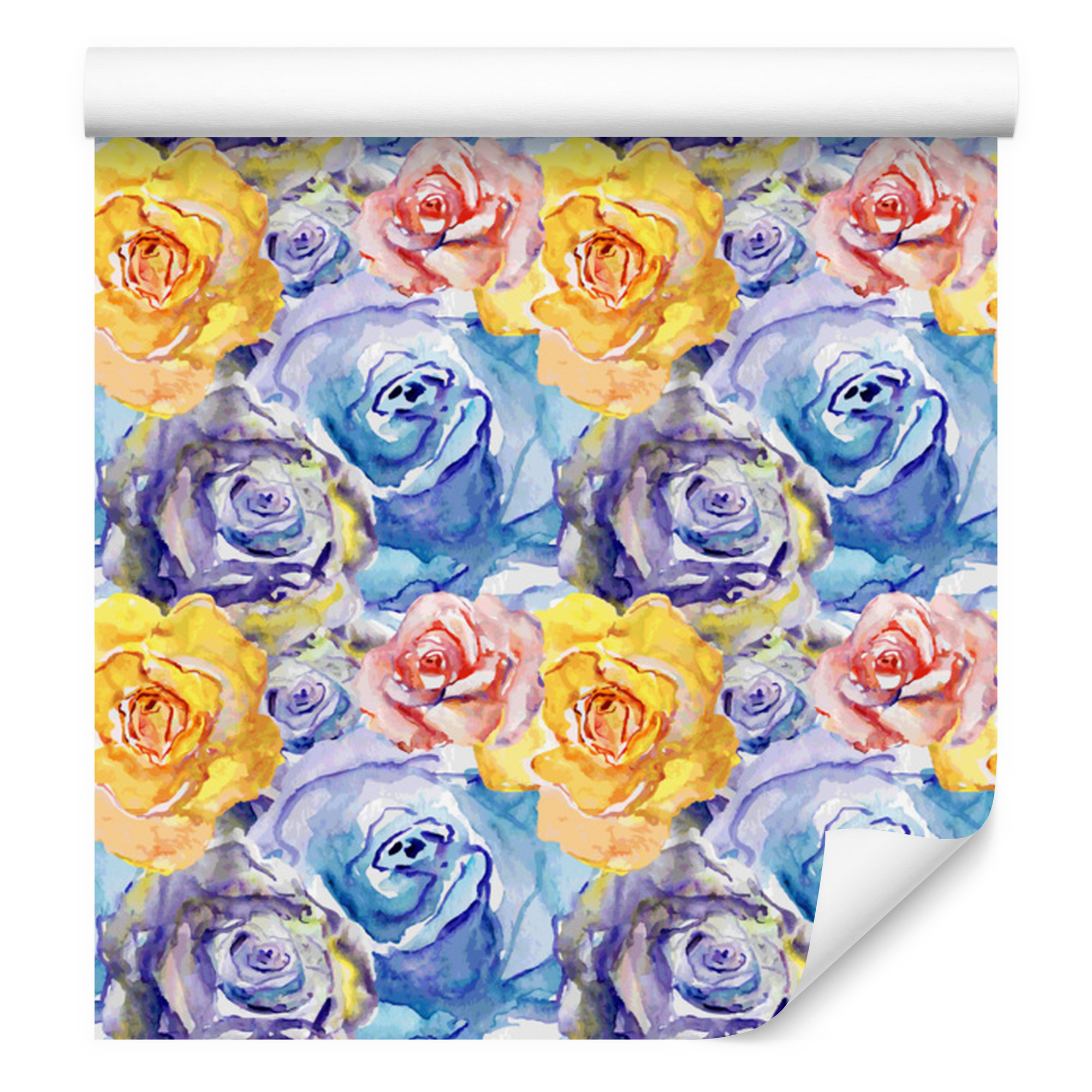 Bunte Rosenblumen-tapete Für Wohn- Und Schlafzimmer, 50 X 1000 Cm