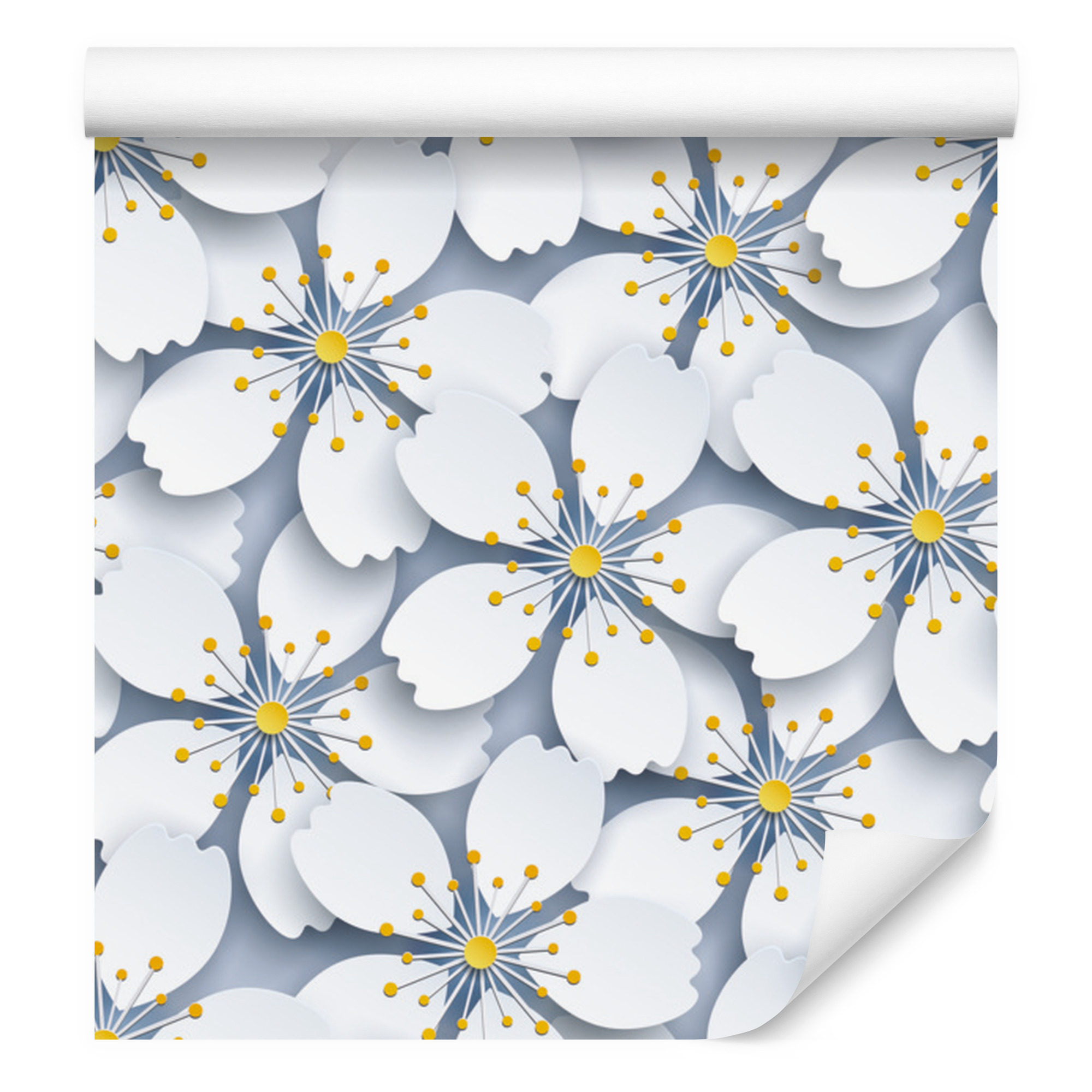 3d-optiktapete Mit Blumen- Und Naturmotiven Für Wohn- Und Schlafzimmer, 50 X 1000 Cm