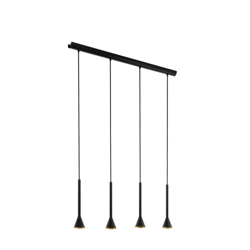 EGLO CORTADERAS Hängeleuchte, schwarz, gold
