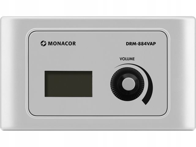 Monacor Drm-884vap – Wandbedienfeld Zur Lautstärkeregelung Mit Audioausgang