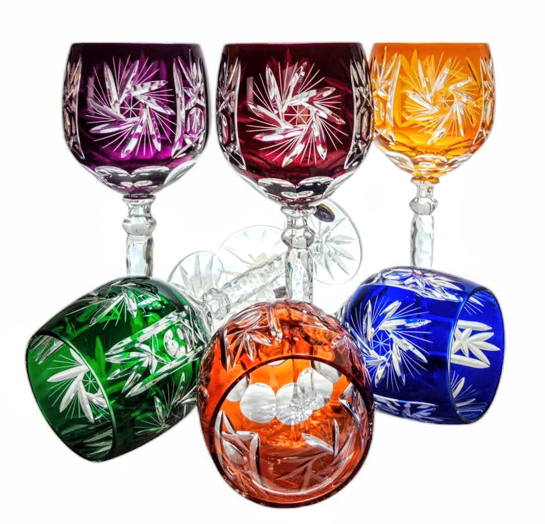Bunte Kristallweingläser (280 Ml), Olivenmühle