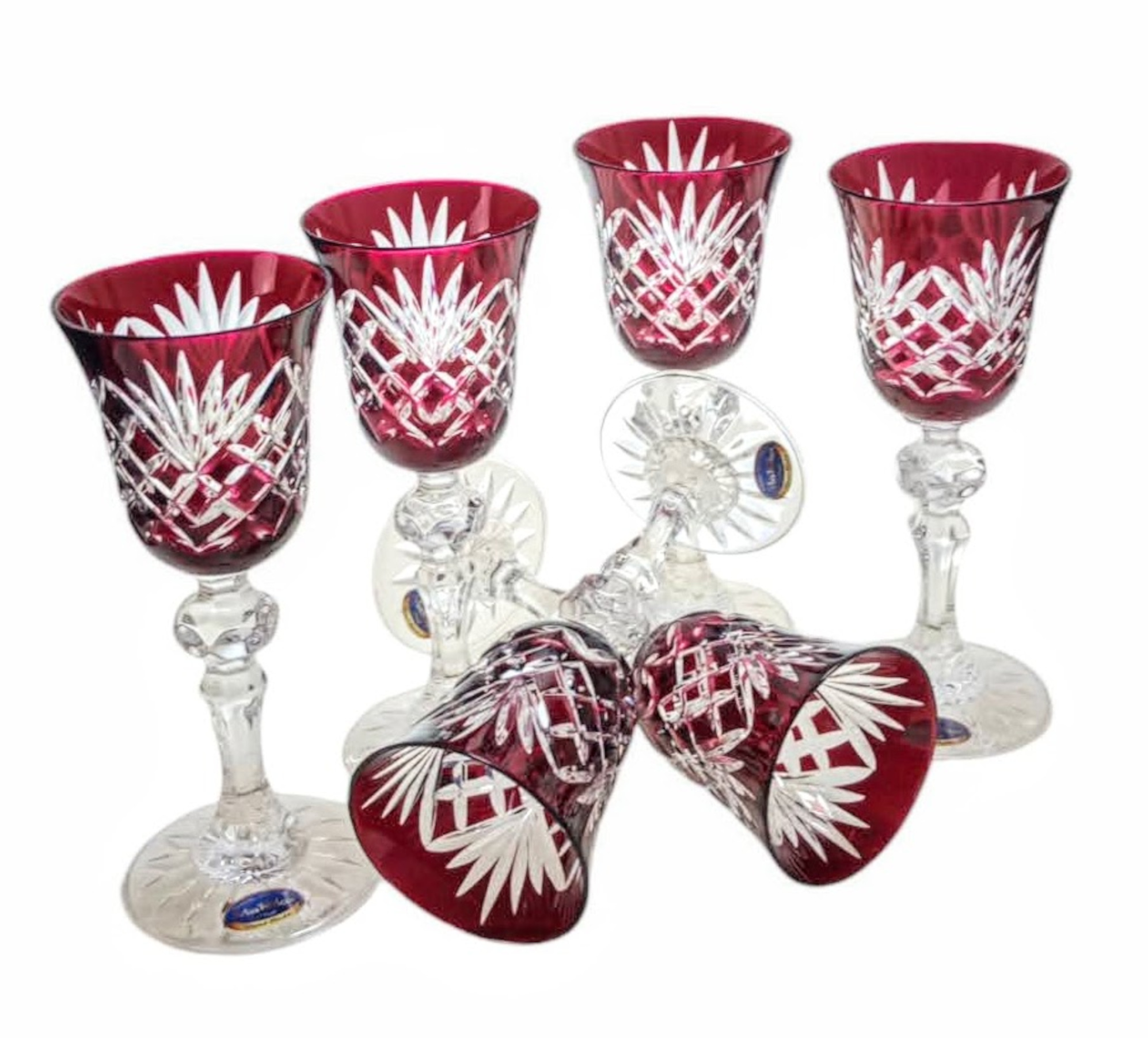 Ruby Crystal Likörgläser 60 Ml Ananas