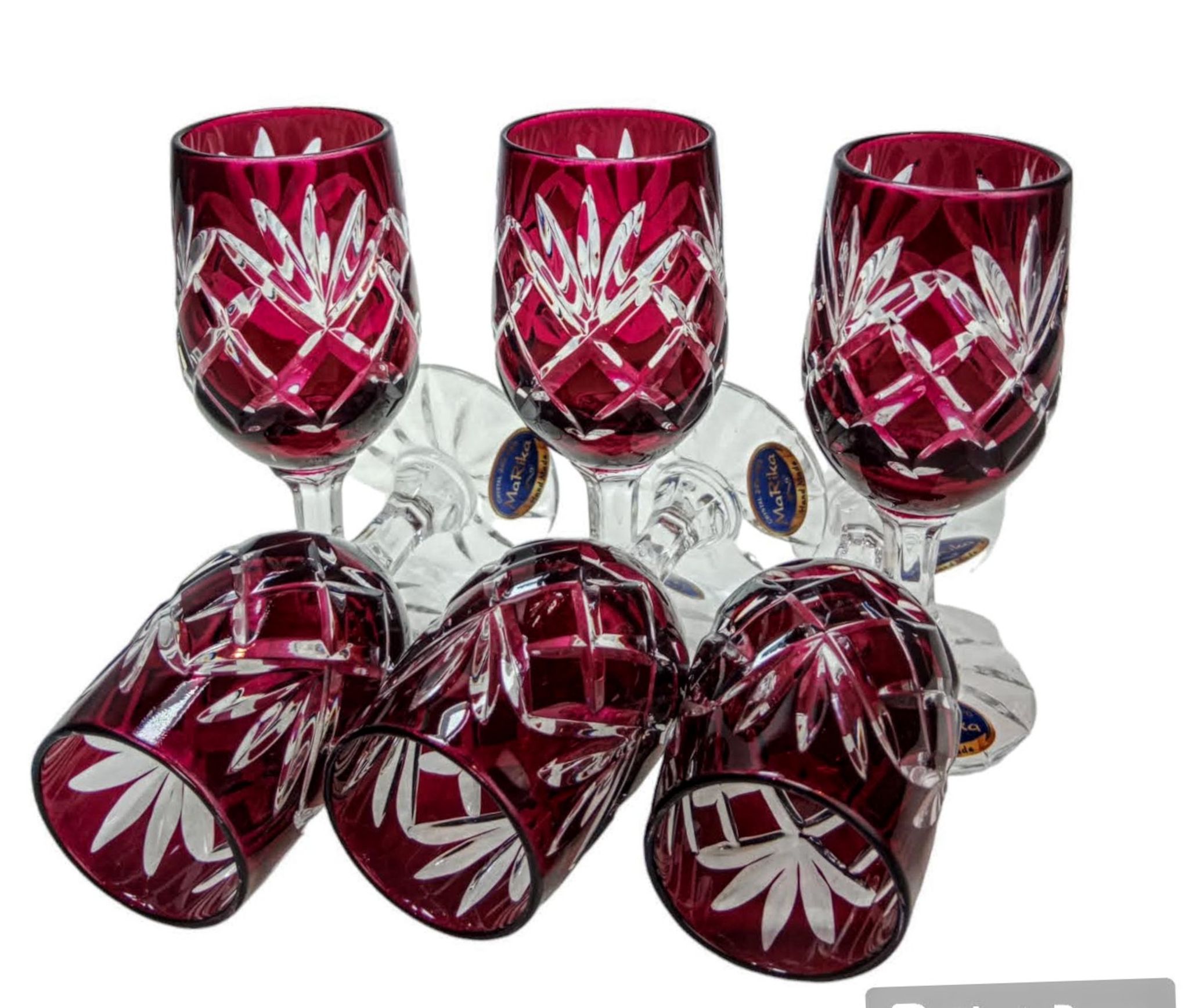 Ruby Crystal Vodkagläser 25 Ml Ananas