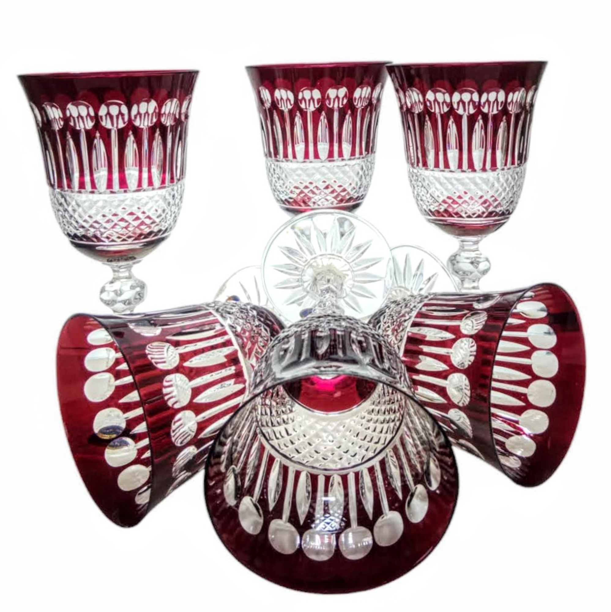 Ruby Crystal Weingläser 220ml Französisch