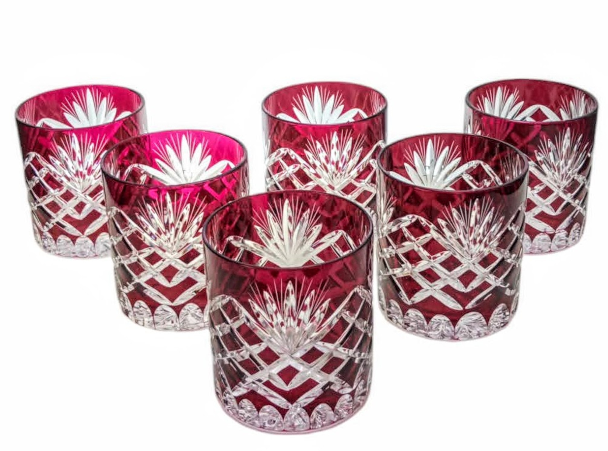 Ruby Crystal Whiskygläser 280ml Ananas