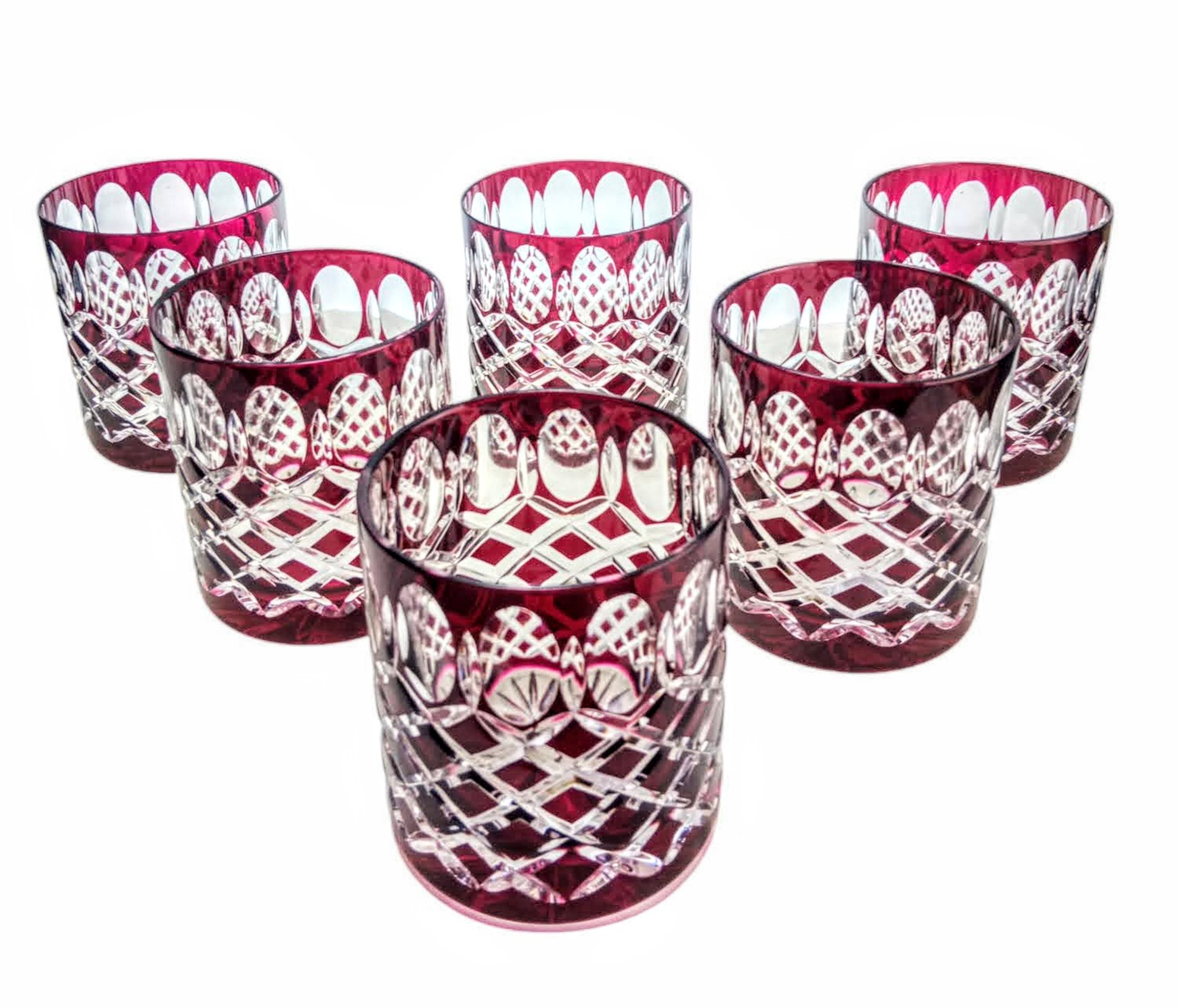 Ruby Crystal Whiskygläser 280 Ml Krata Oliwka
