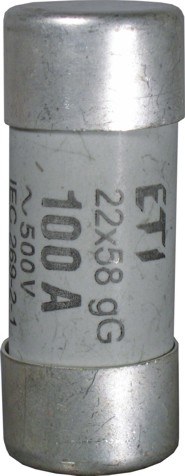 Zylindrischer Sicherungseinsatz Ch22x58 Gg 100a/500v