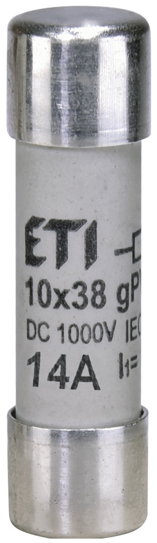 Zylindrischer Pv-sicherungseinsatz Ch10x38 Gpv 14a/1000v Dc 002625079 Eti