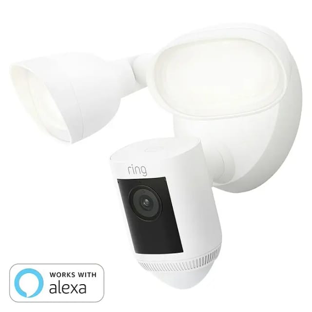 Ring Floodlight Cam Wired Pro - Weiß