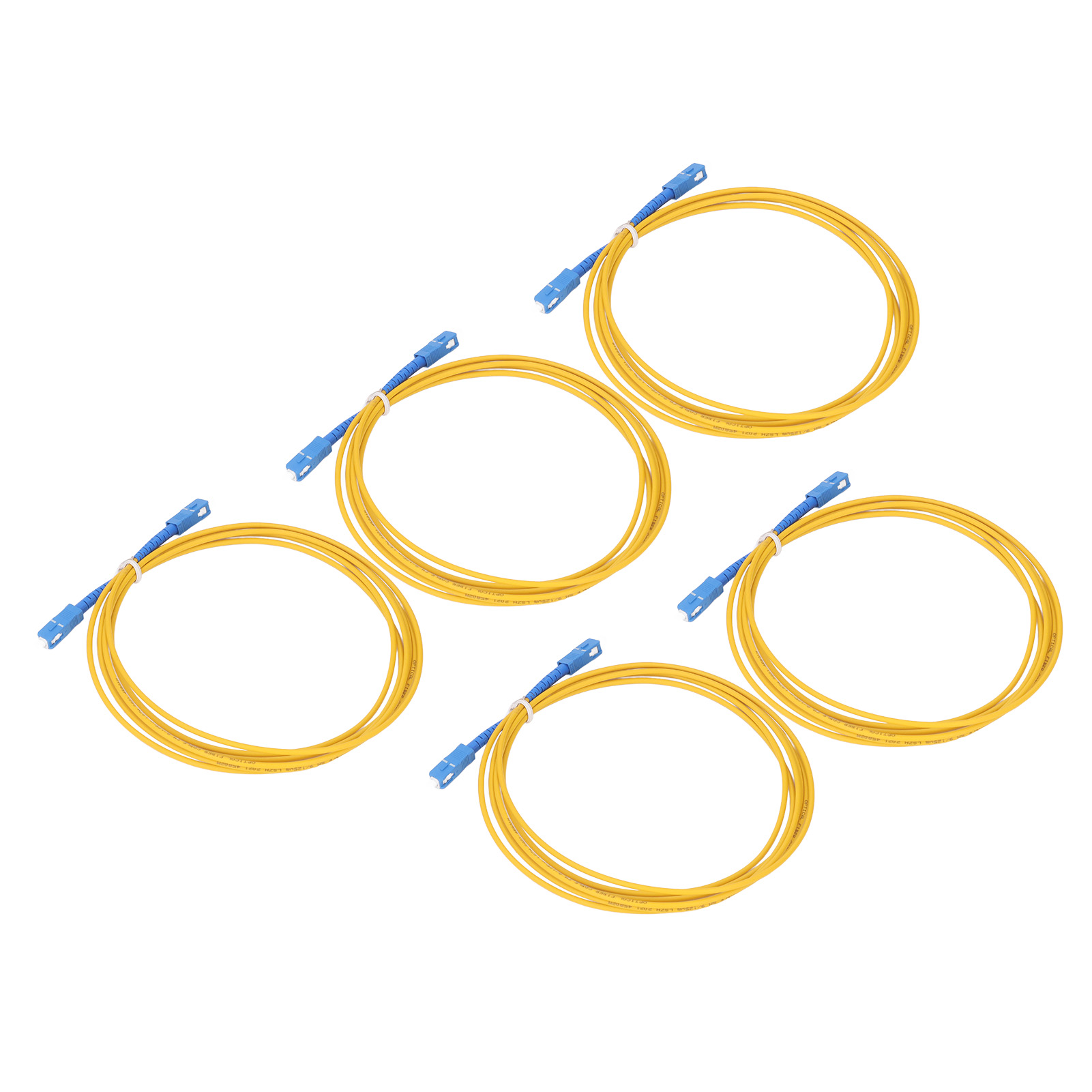 Packung Mit 5 Singlemode-lszh-glasfaser-verlängerungskabeln, Glasfasermantel, Telekommunikationsqualität