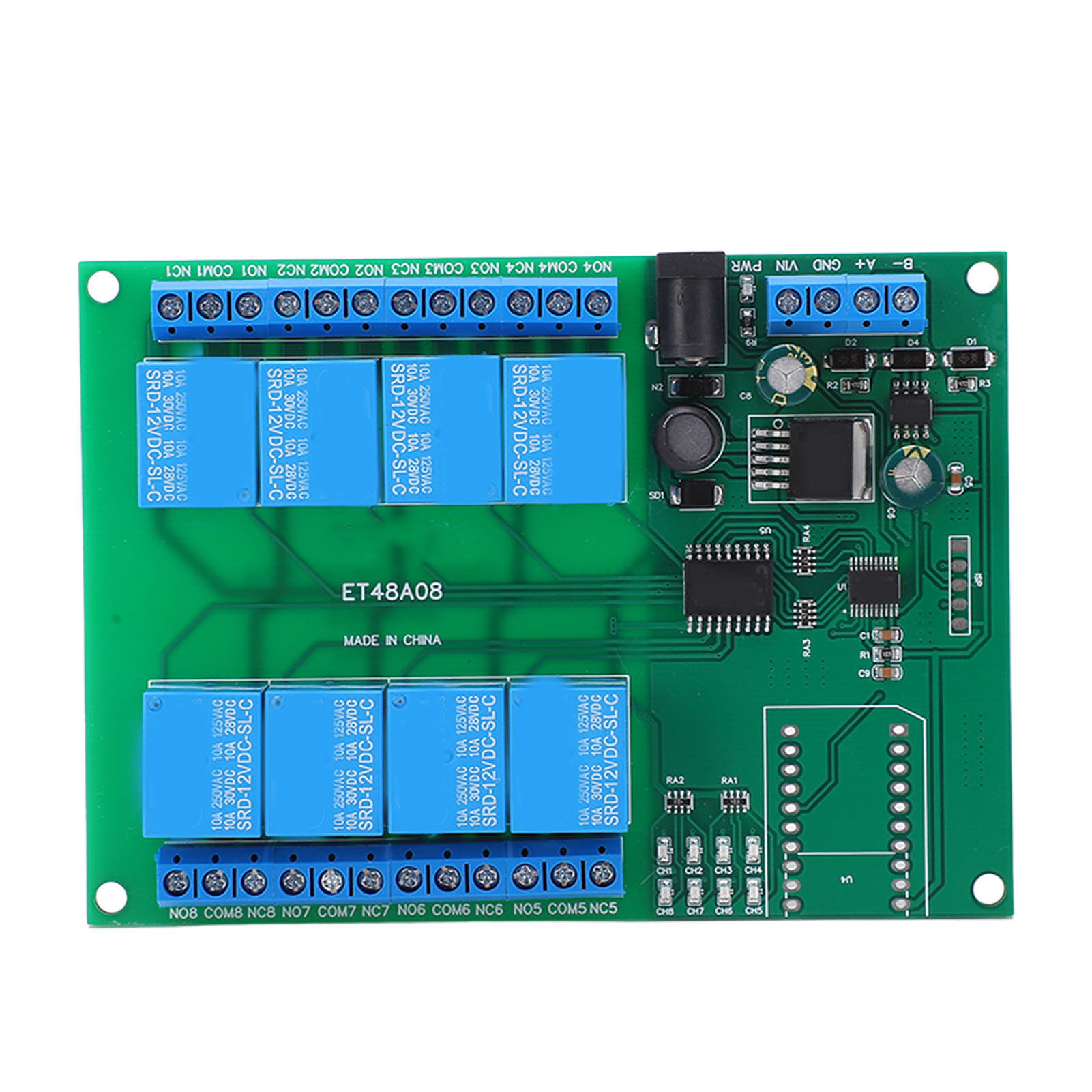 Multifunktionales 8-kanal-dc12v-relaismodul Für Den Schutz Von Stromkreisen Bei Niedrigen Pegeln