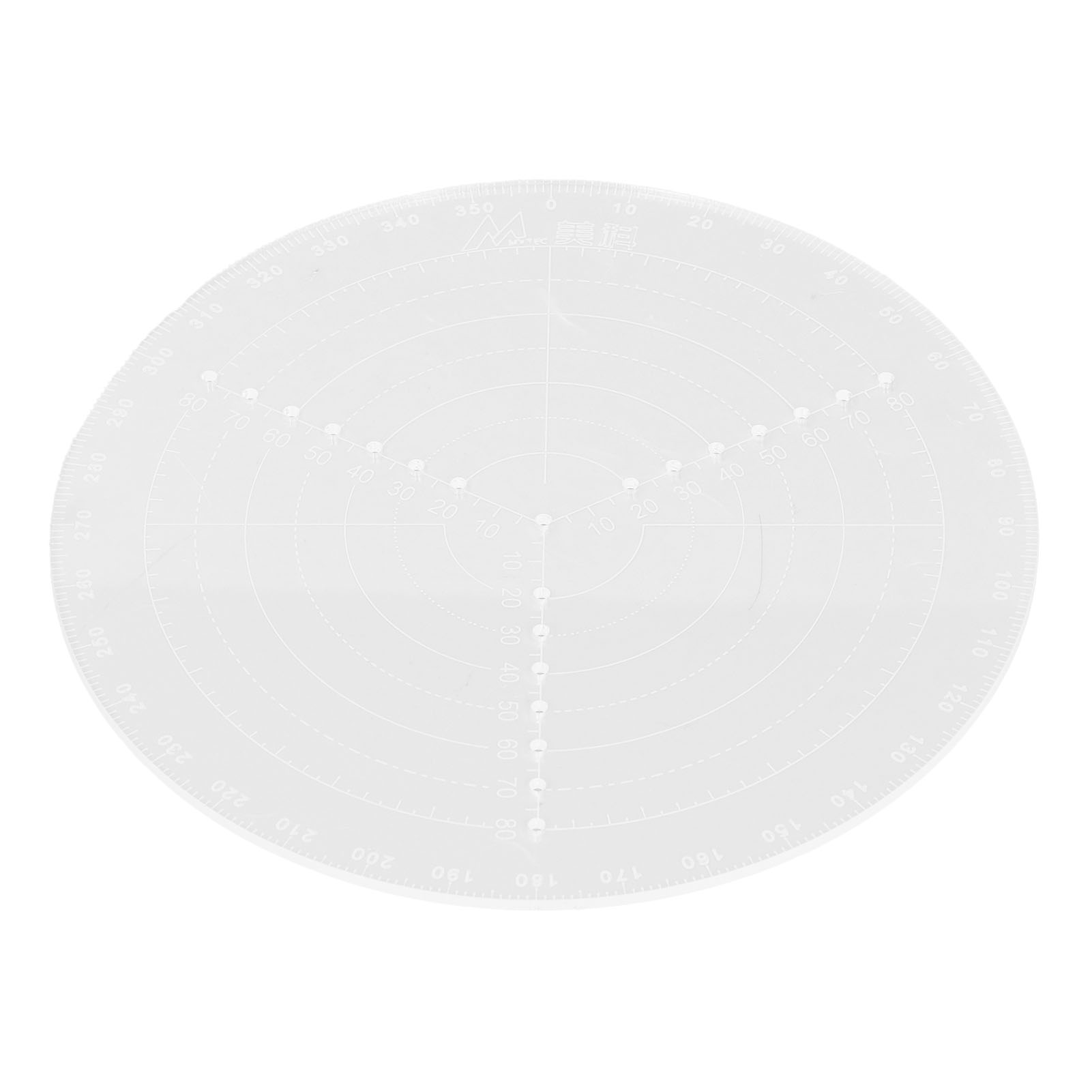 Runder Zentrierzirkel Für Drechselarbeiten, Zentrierwerkzeug Zum Zeichnen Von Kreisen Mit 20 Cm Durchmesser Und 3 Mm Dicke