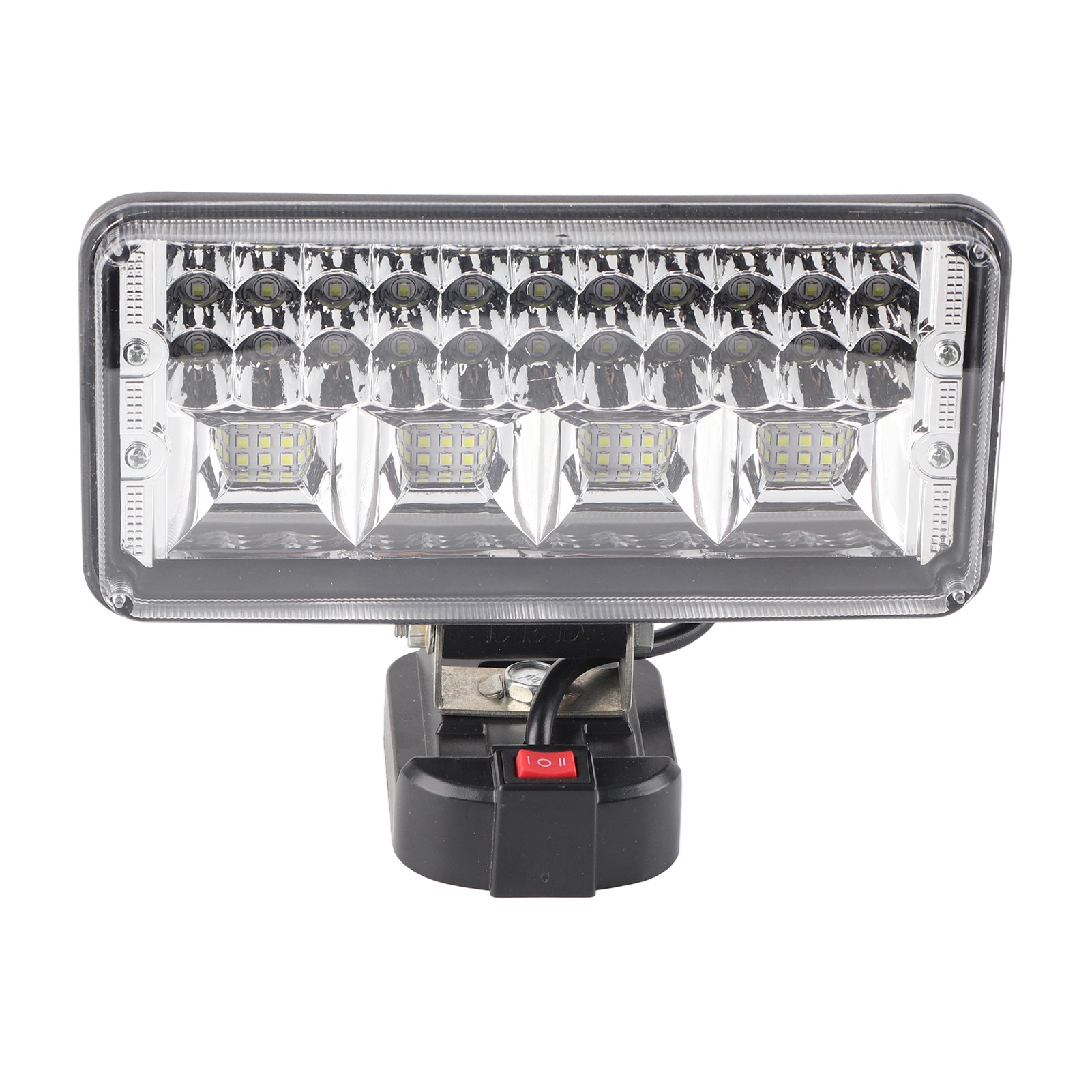 216w 11200lm Led-arbeitsleuchte, Einstellbarer Winkel, Feuerfest, 18v Lithium-batterie, Ideal Zum Angeln Und Jagen.