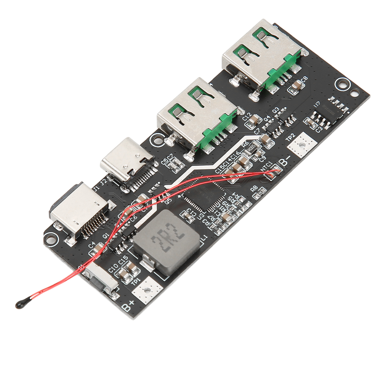 5-port Dualway Micro Typ C Usb Mobile Lademodul, 4,5-13,5v Schnellladeplatine