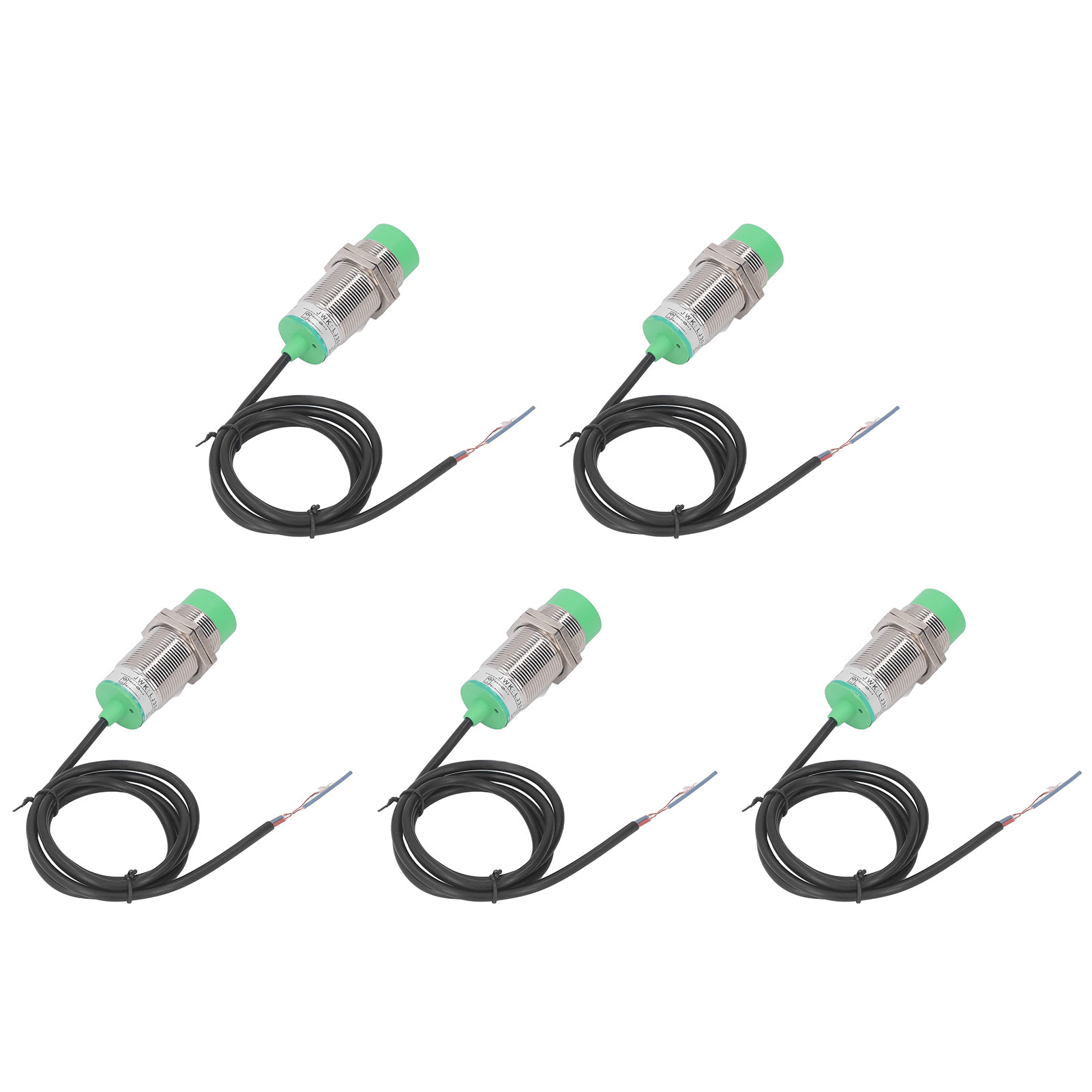 5er-pack Näherungssensoren, 15 Mm Erfassungsabstand, Pnp-anschluss (normalerweise Offen), Schutzart Ip65 (wasserdicht), Annäherungsschalter, 10–36 V Dc