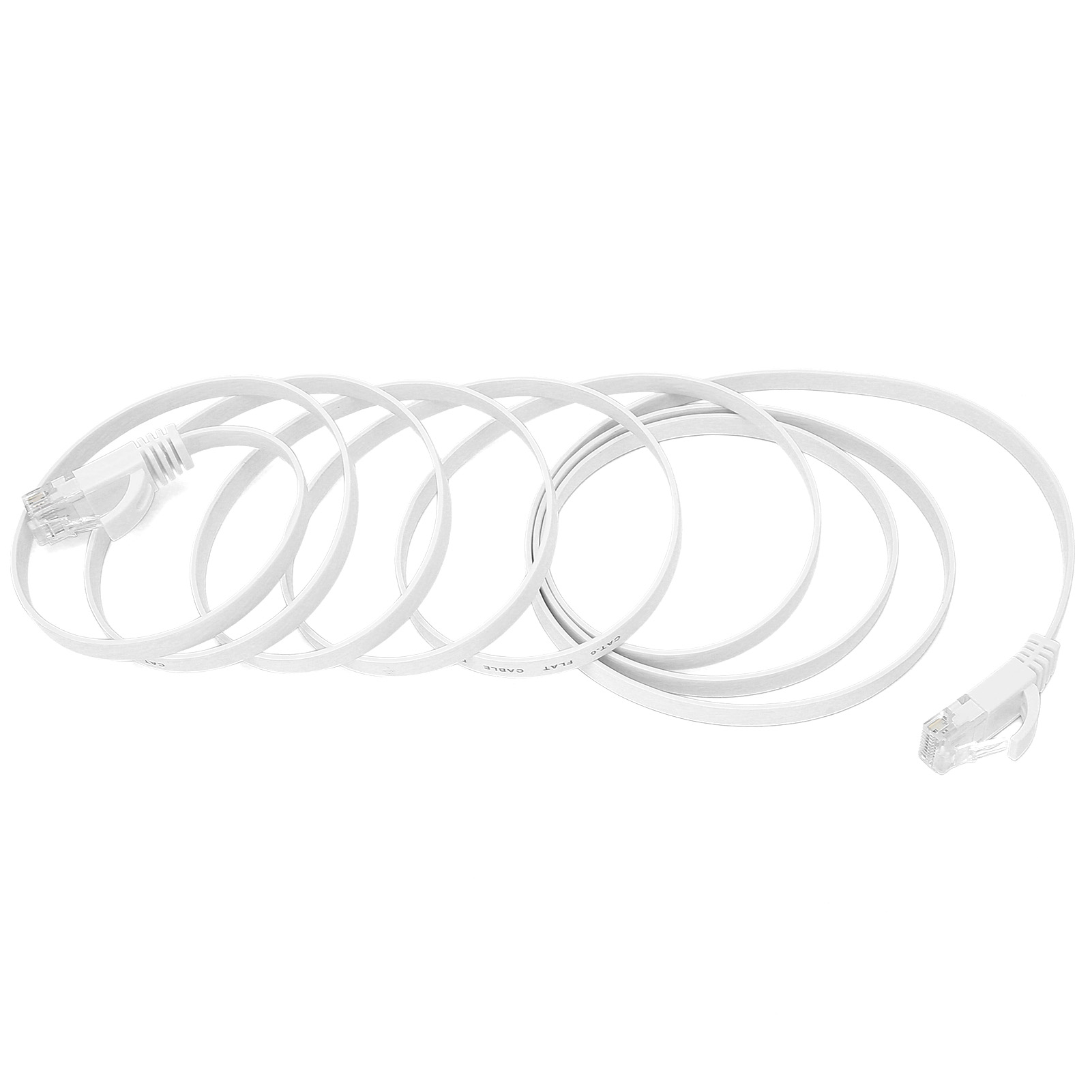 Cat6 Gigabit-ethernet-kabel, 8-adriges Verdrilltes Adernpaar, Flacher Kupferdraht, 2 Meter
