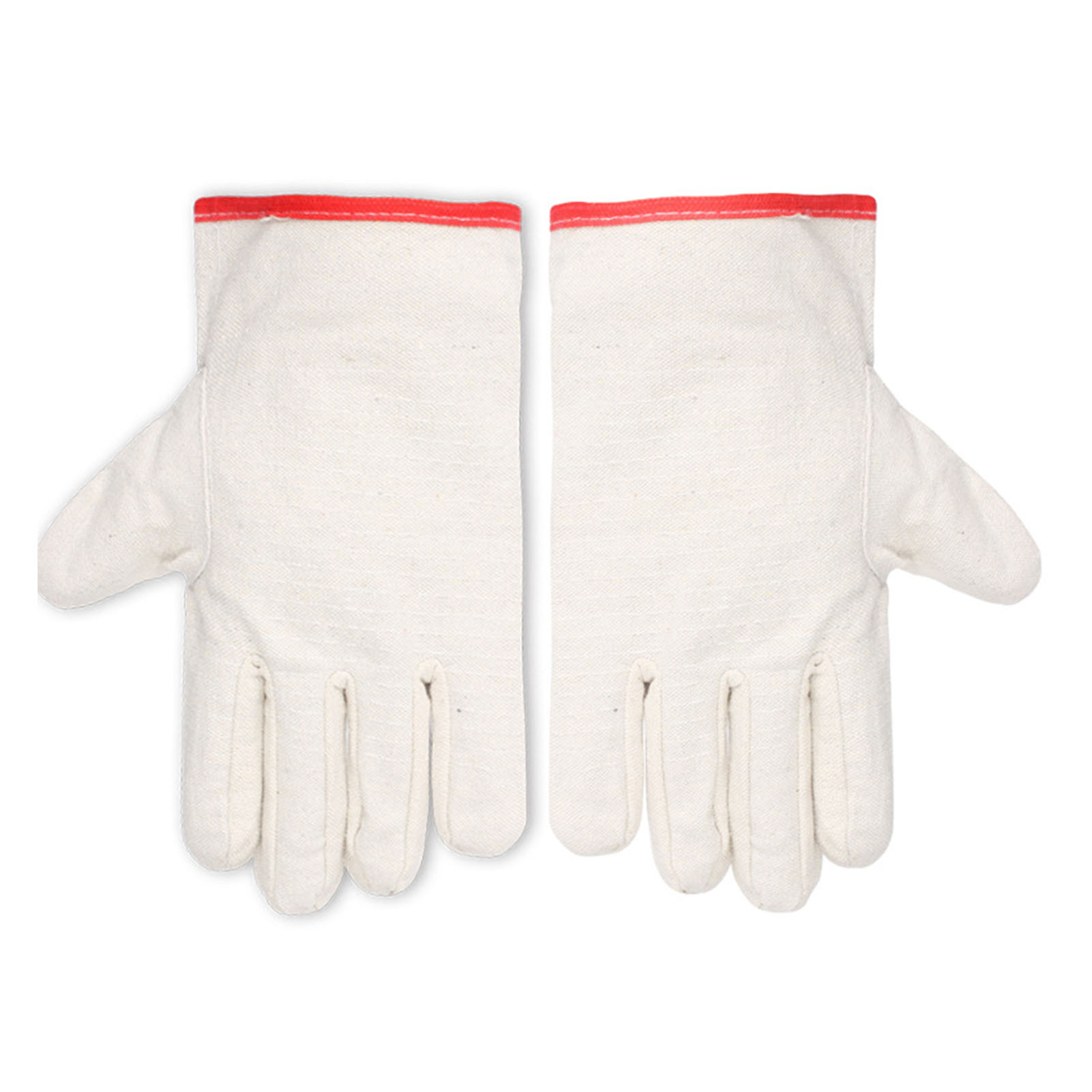 10 Paar Canvas-handschuhe, 24 Fäden, Doppellagig, Verschleißfest, Dicke Schweißerschutzhandschuhe