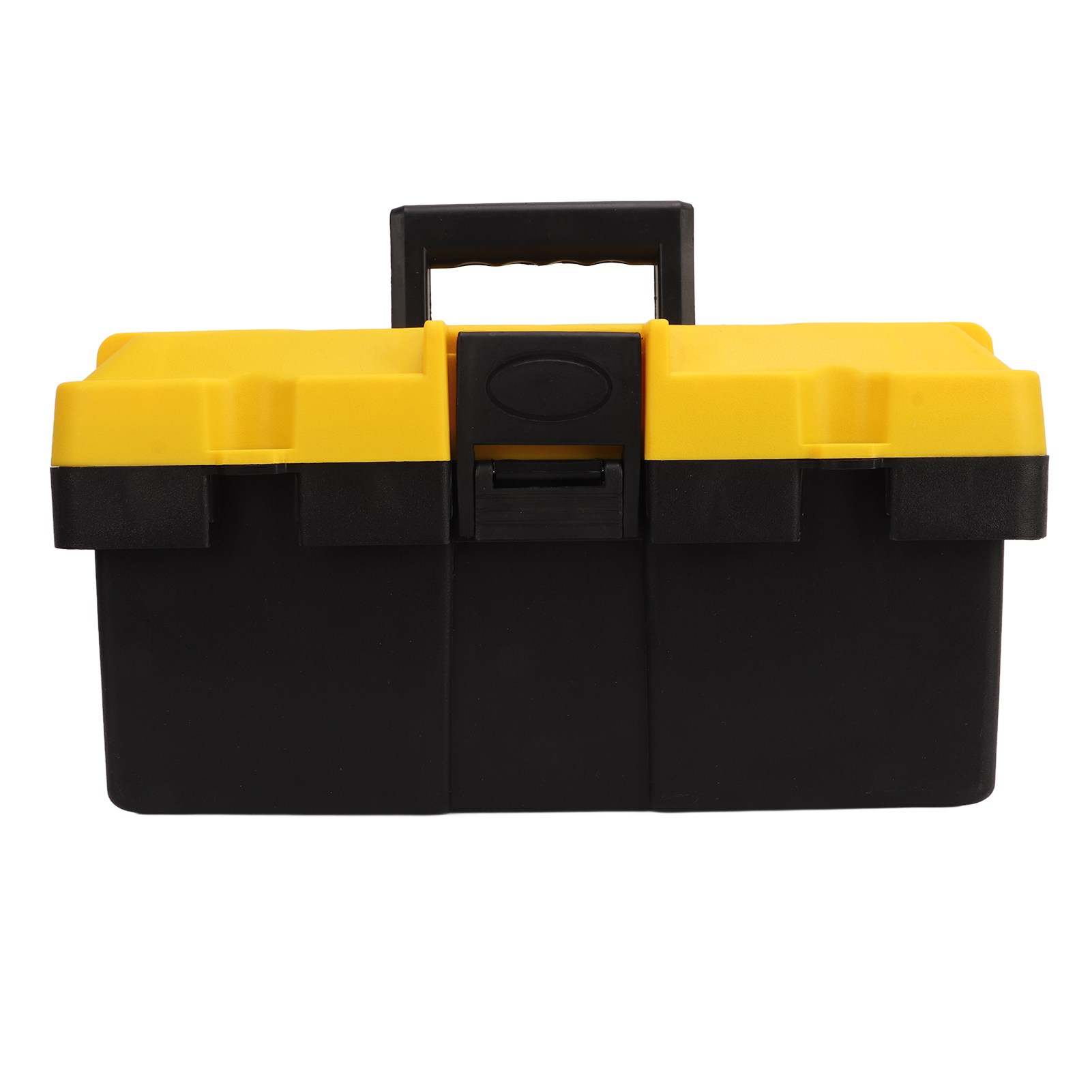 Tragbarer 2-stöckiger Werkzeugkasten Aus Kunststoff Mit Griff Und Schloss, Ideal Für Zuhause, Heimwerkerarbeiten Und Garage (14 Zoll).