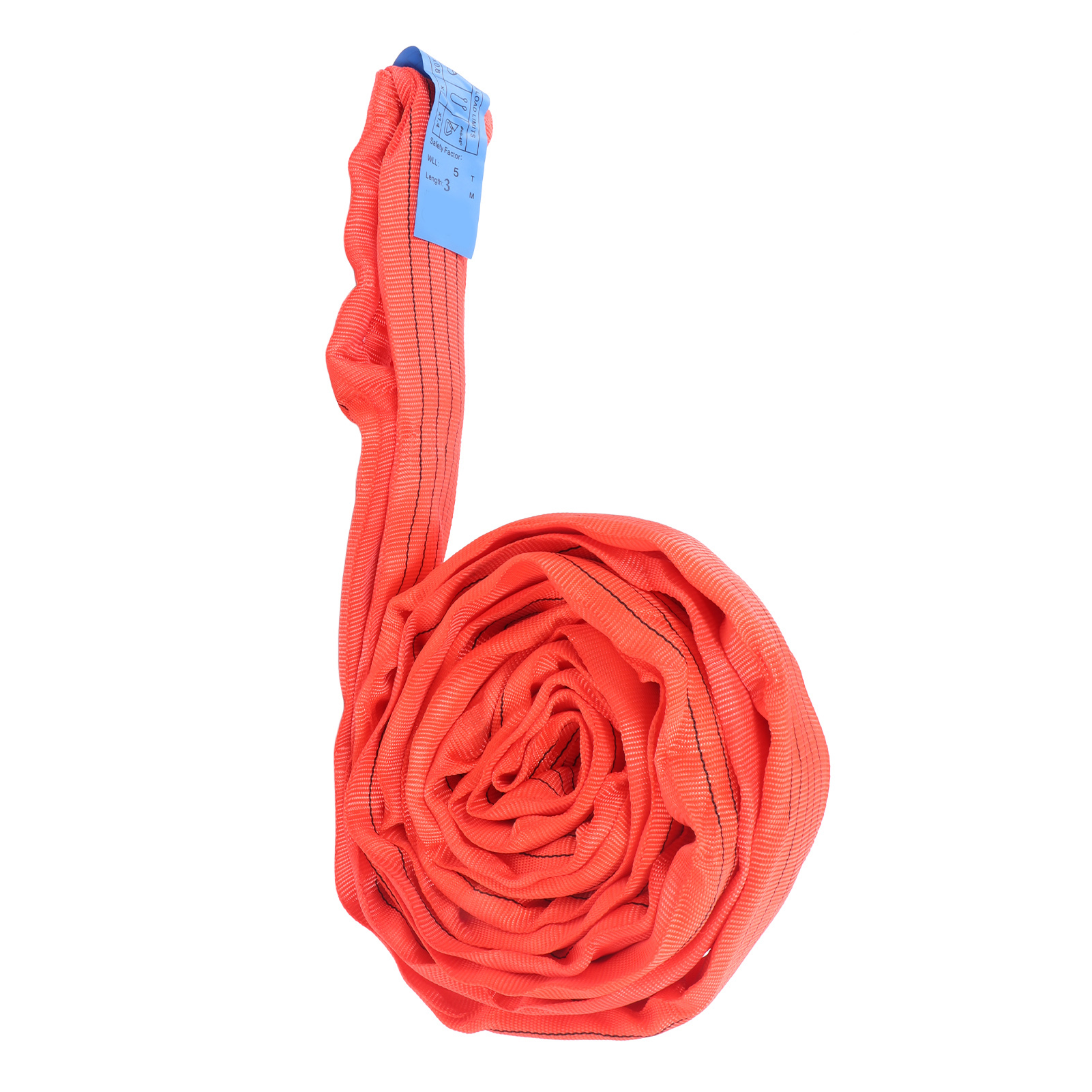 5t 3 Meter Langes Rotes Polyester-hebeband Für Den Transport