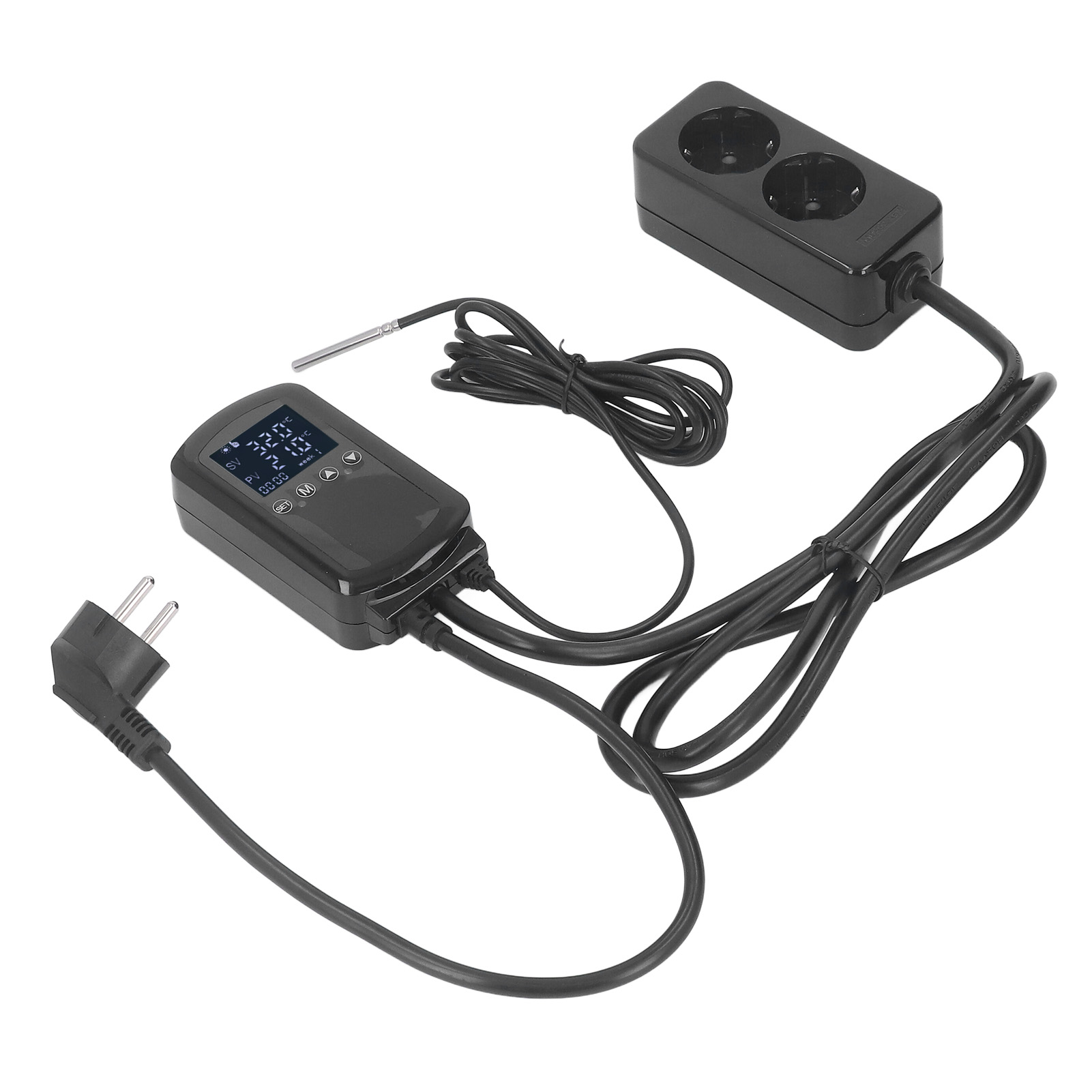 Digitaler Thermostat - Temperaturregler Von 50 Bis 99 °c Für Wärmelampe (eu-stecker, 230 V, 16 A, 3680 W)