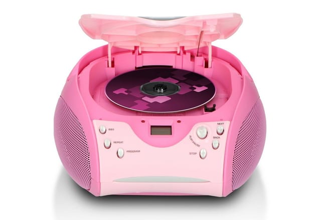 Lenco SCD-24 portable FM radio/CD player - Pink