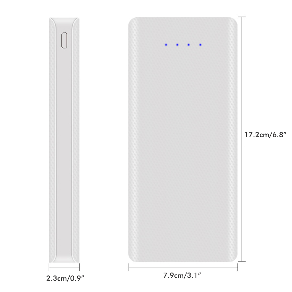 Externes Akkufach (5 V, 2 A) Mit 2 Usb-anschlüssen, Zum Selbstaufbau, Für 8 X 18650-akkus. Kunststoffgehäuse Mit Ladeanzeige.