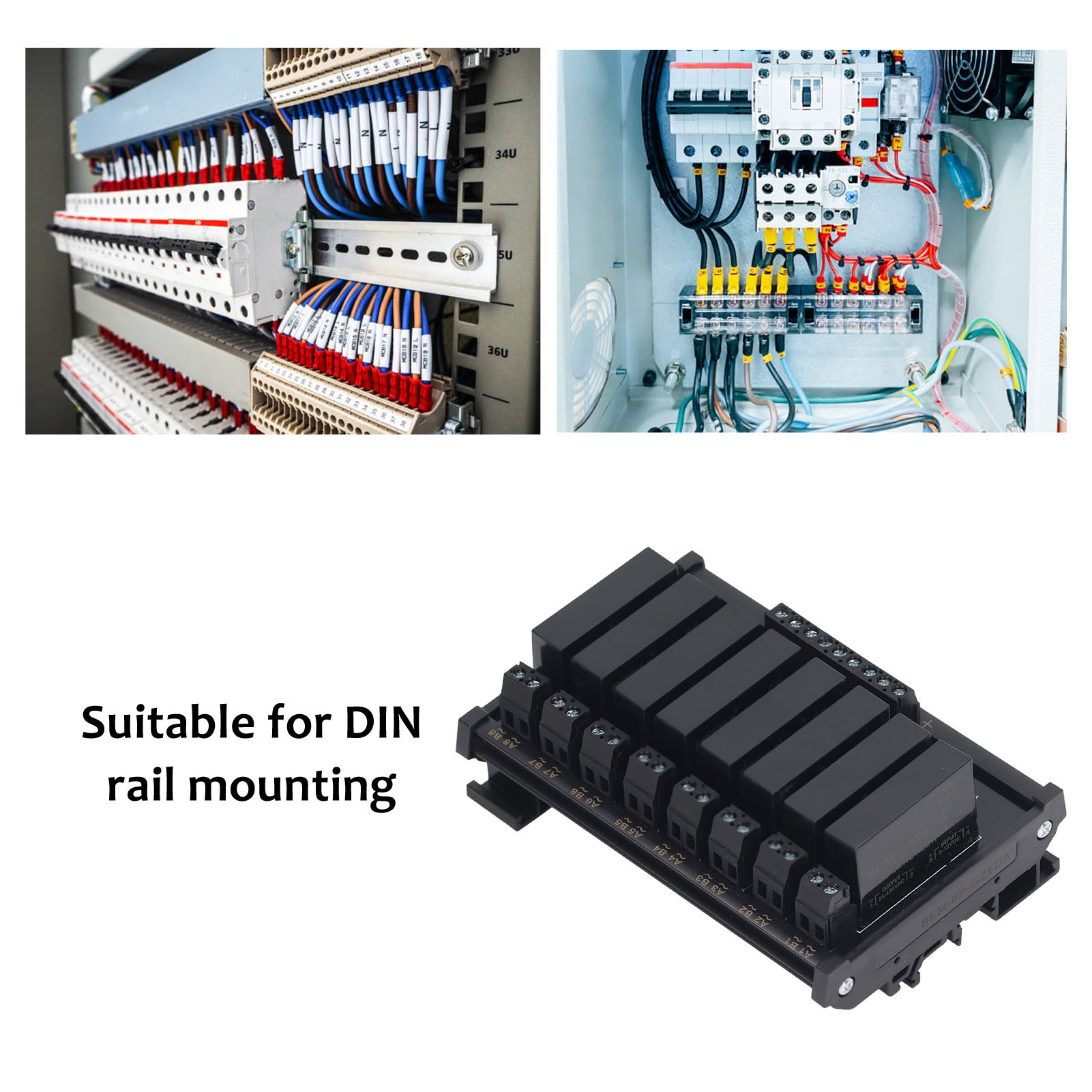 8-kanal-halbleiterrelaismodul, 3-32 V Dc Eingang, 5-8 A Last, 24-480 V Ac Für Industrielle Steuerung