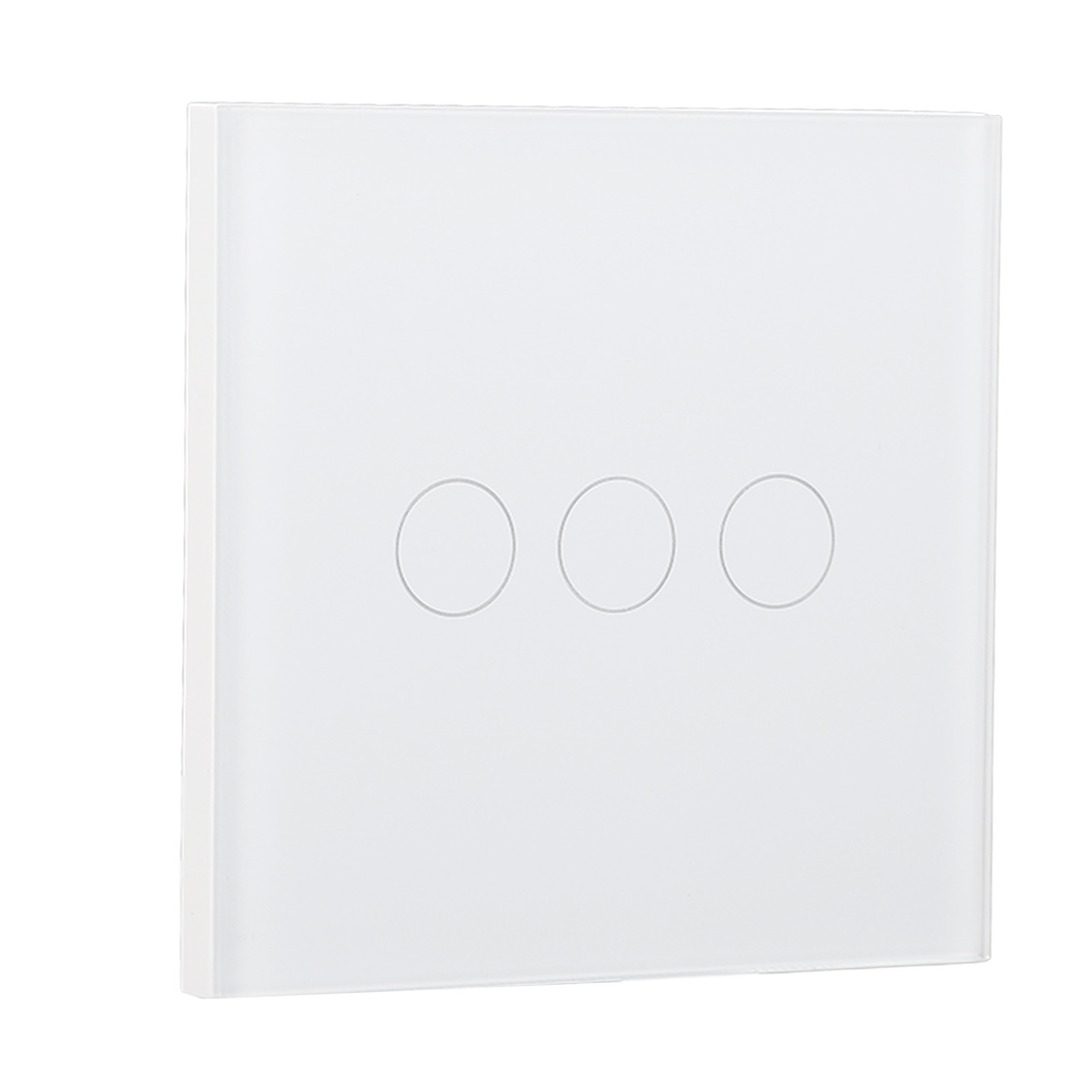Intelligenter Touch-schalter Aus Weißem, Gehärtetem Glas, Wandmontage, Ein-draht-betrieb, 110–240 V Wechselstrom