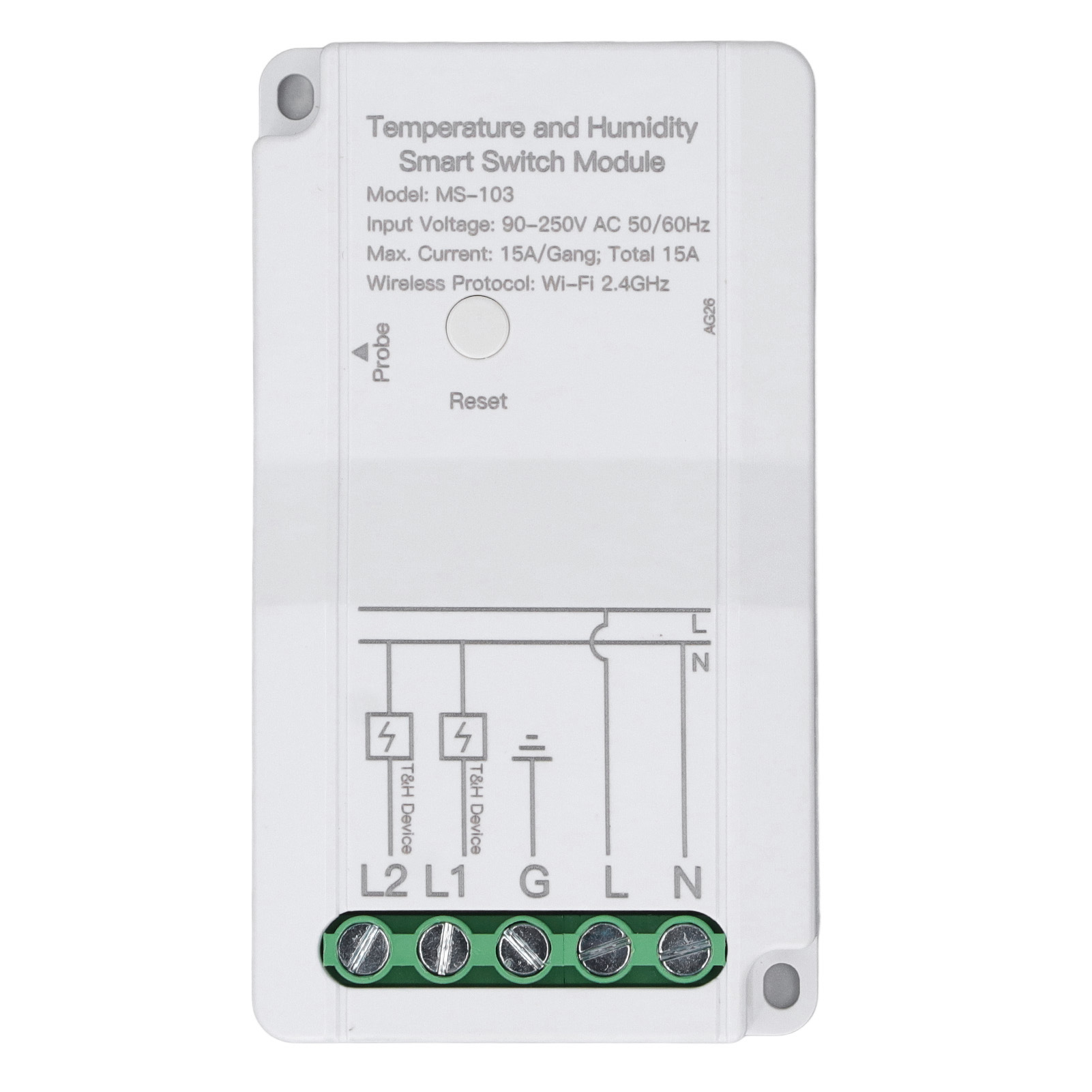 Intelligentes Temperatur-/feuchtigkeitsschaltmodul, Timer, Fernbedienung, Intelligenter Regler, Sonde, 90–250 V