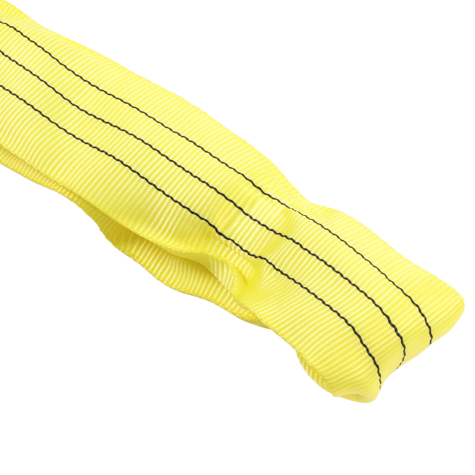 3t Kranseil, 3 Meter Lang, Hochbelastbar, Mit Doppelschlaufe Und Öse, Aus Flexiblem Polyester, Für Schiffshäfen, Gelb