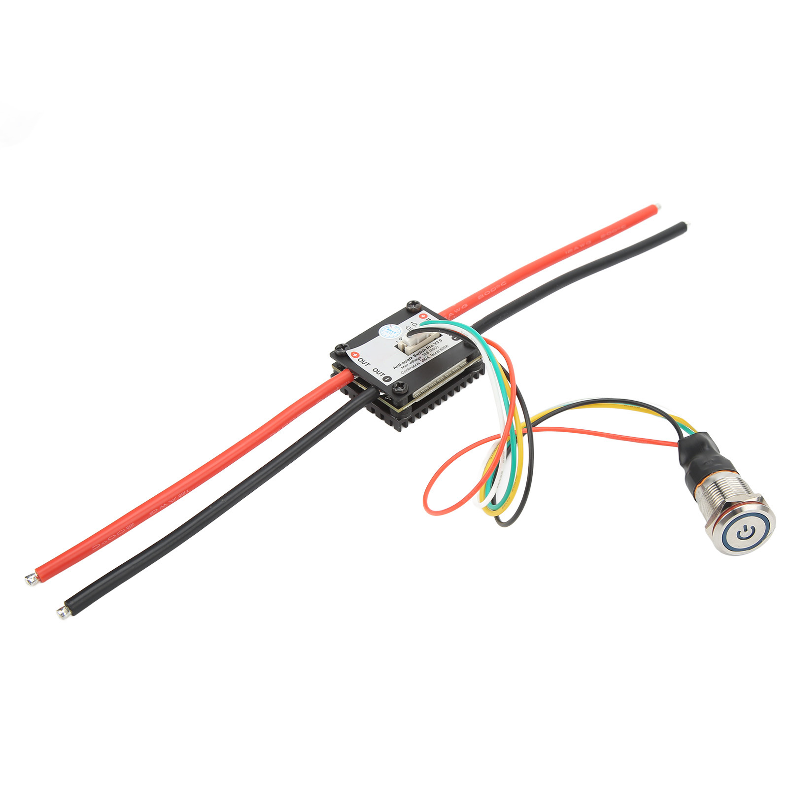 Flipsky Anti-funken-schalter Für Elektrische Skateboards, Aus Aluminiumlegierung, Mit Led-anzeige Und 60v Esc-controller Für Roboter.