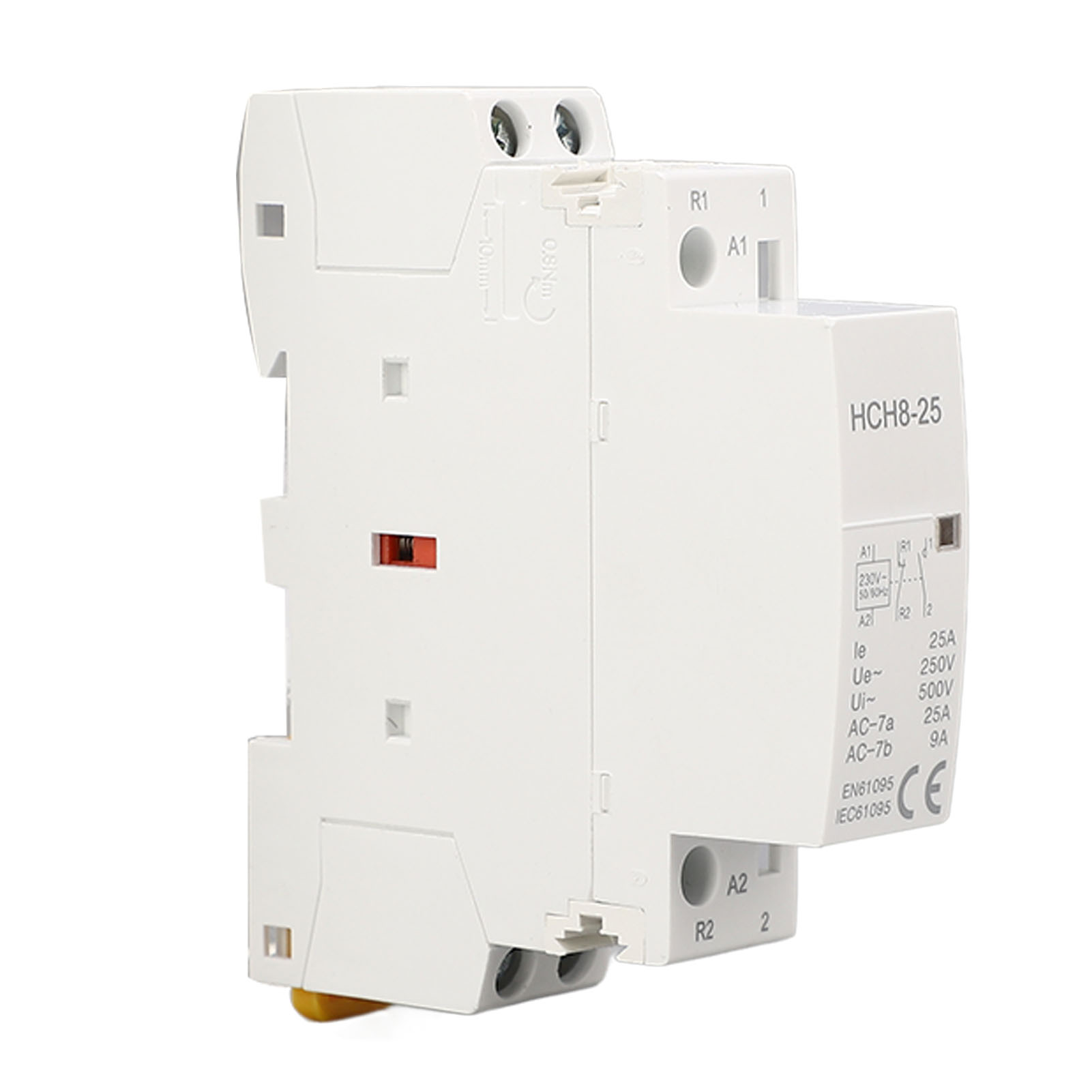 Kompakter Und Leiser Wechselstromschütz Mit Abs-isolierung Für Den Hausgebrauch, 2-polig, 25 A, 50/60 Hz, 1 Schließer, 1 Öffner, 250 V