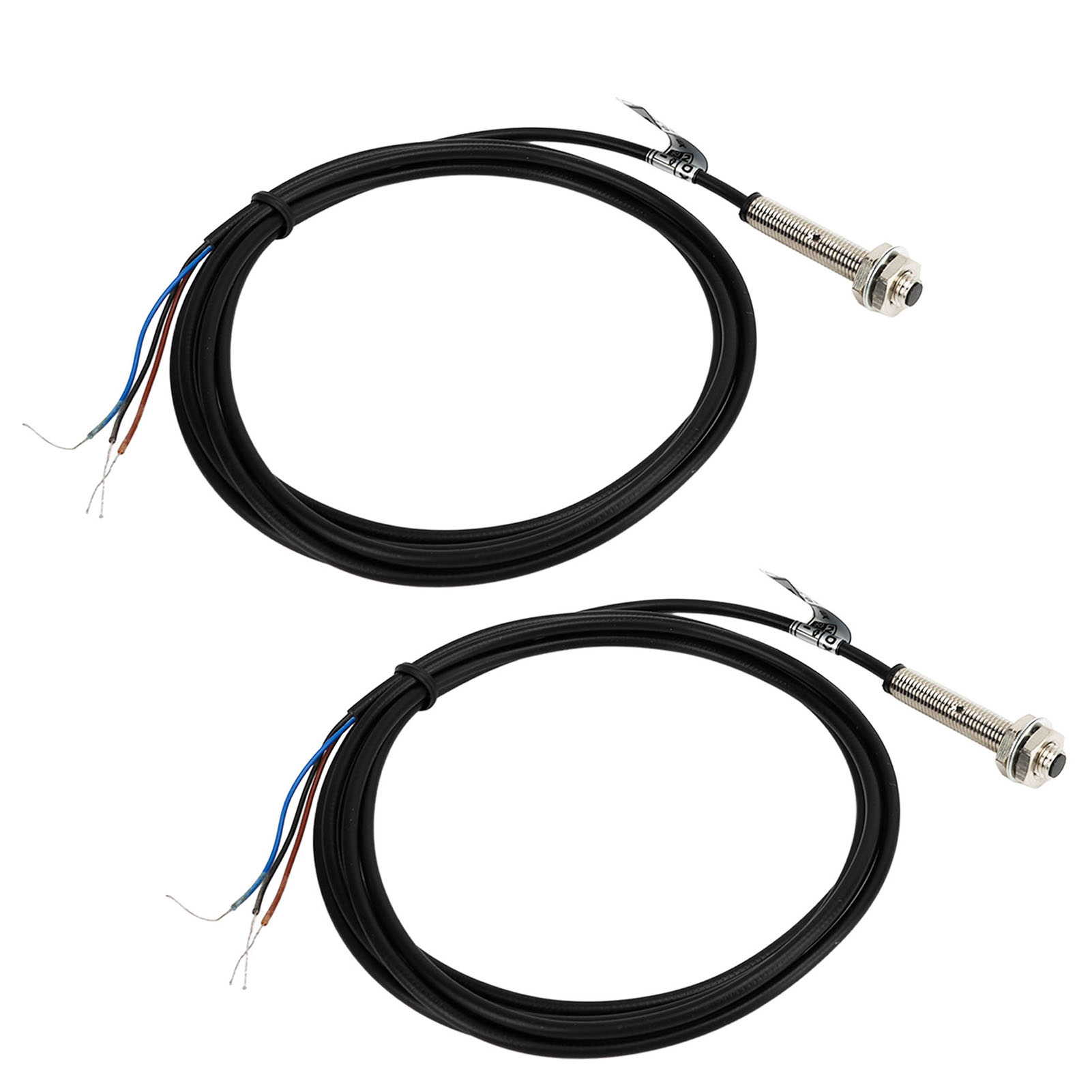 Packung Mit 2 Wasserdichten Npn-dc-3-draht-näherungssensoren (öffner, 6–36 V Dc), Erfassungsabstand: 1 Mm