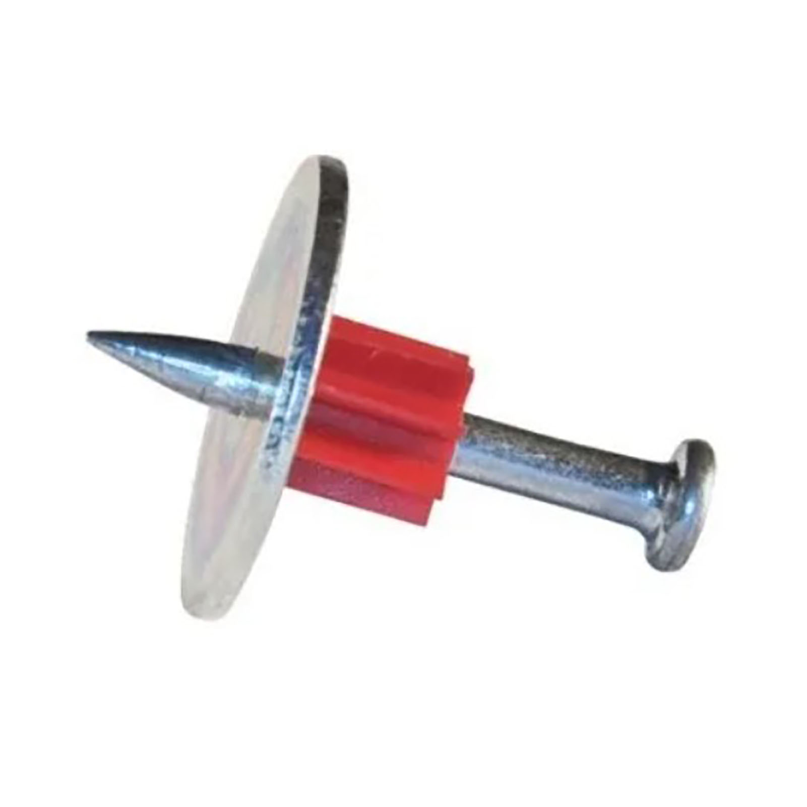 Stahlnagelset Mit Unterlegscheibe Und Hochbelastbarem Befestigungsstift Für Betondecken Und -wände.