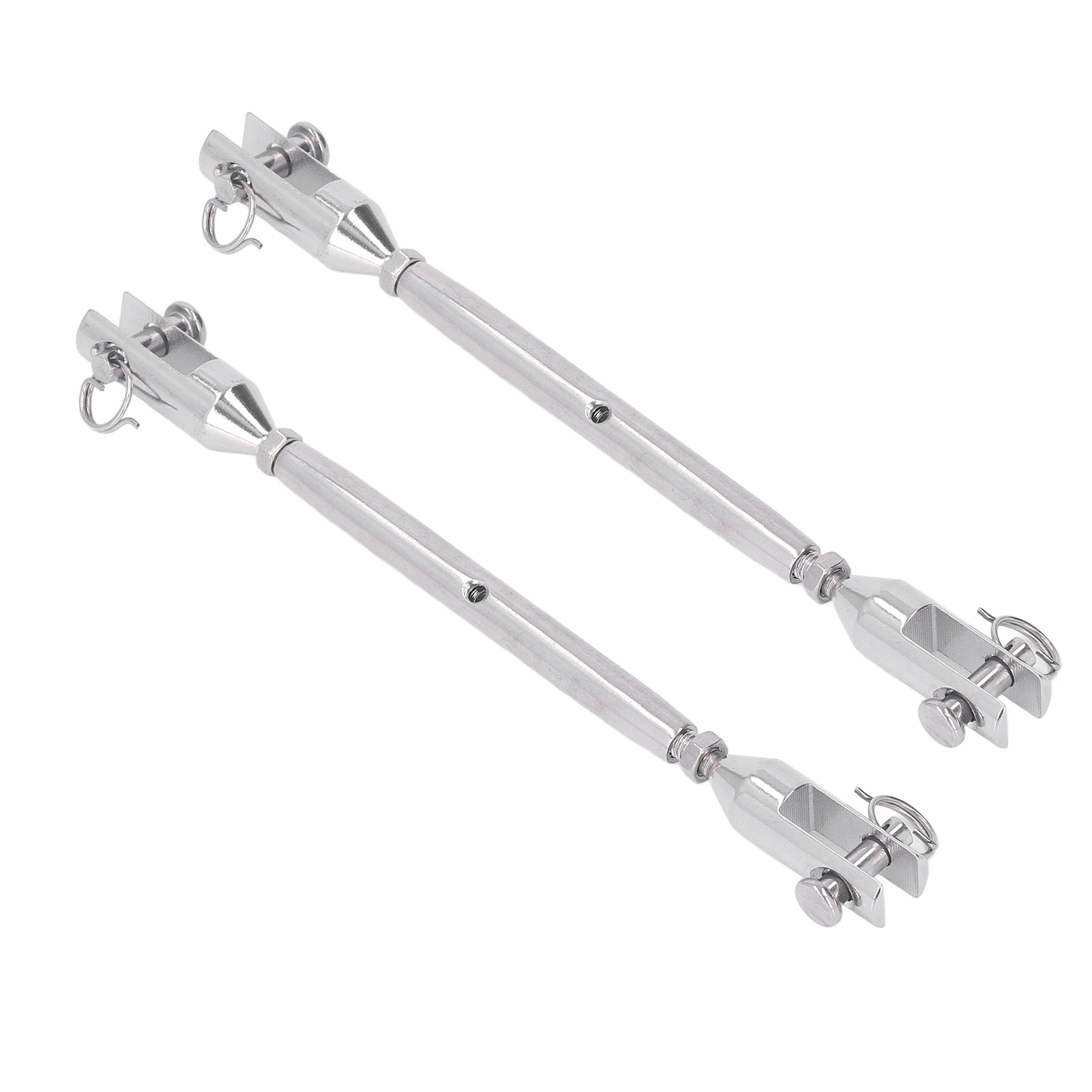 Satz Mit 2 Spannschlössern, Hakenverbinder Aus Edelstahl Für Maritime Anwendungen M5