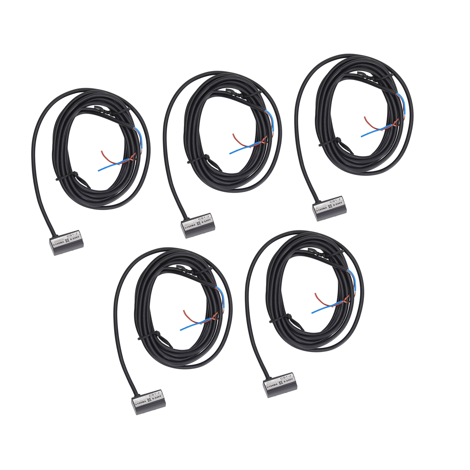 Packung Mit 5 Hochfrequenz-magnetschaltern, 2-adrig, Normalerweise Offen, Näherungssensor, Ac/dc 5-240 V