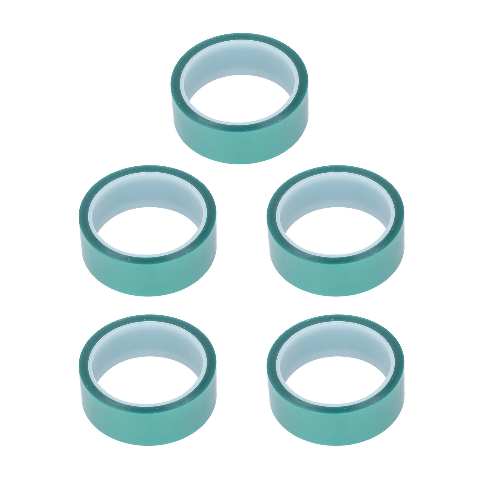 Packung Mit 5 Rollen Grünem Abdeckband, 33 Mm Breit, 33 M Lang, Zum Schutz Beim Sprühlackieren, Hochtemperaturbeständiges Pet-band