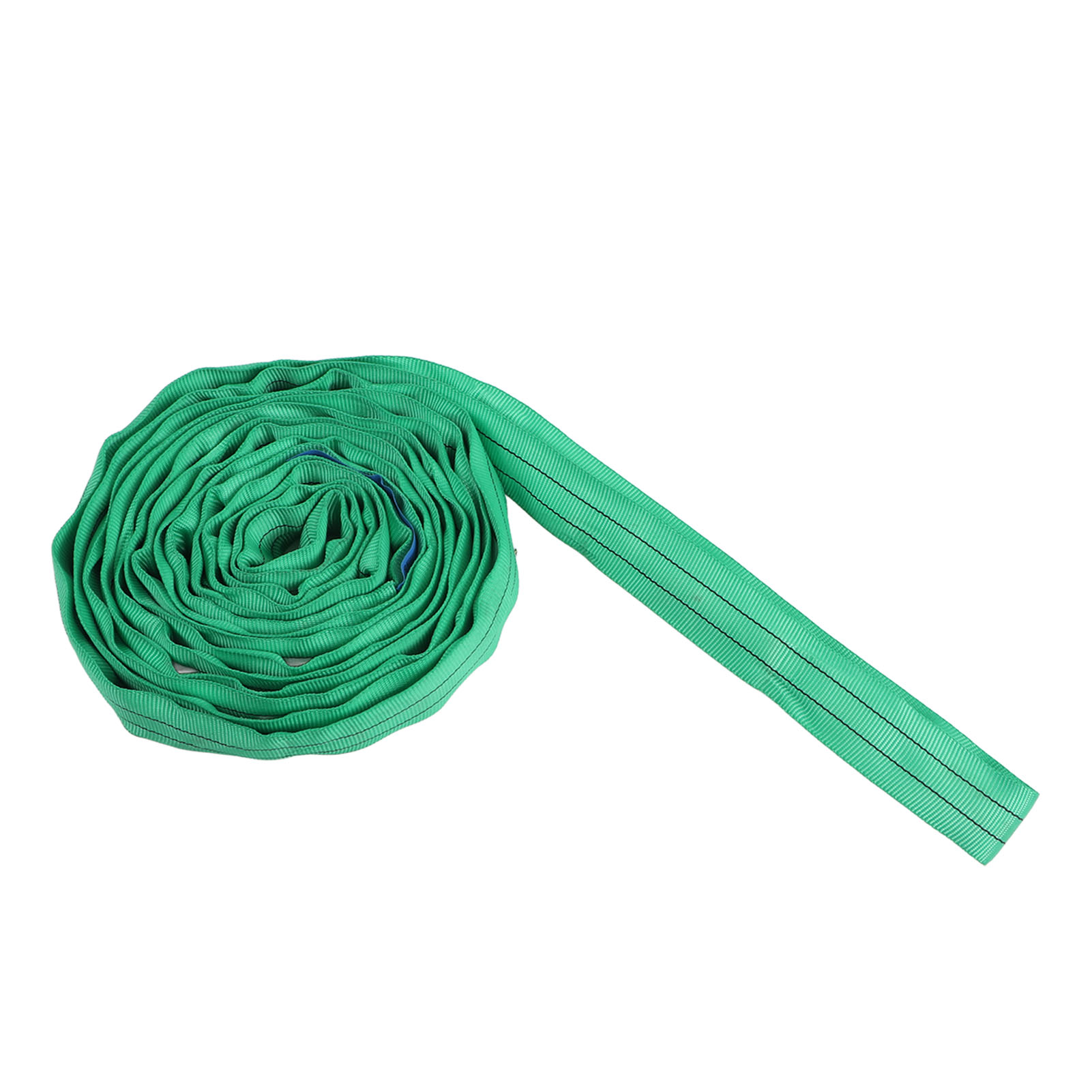 M 2 T Grüne Verstärkte Flexible Polyester-hebeschlinge Mit Doppelter Schlaufe Für Kranaufzüge