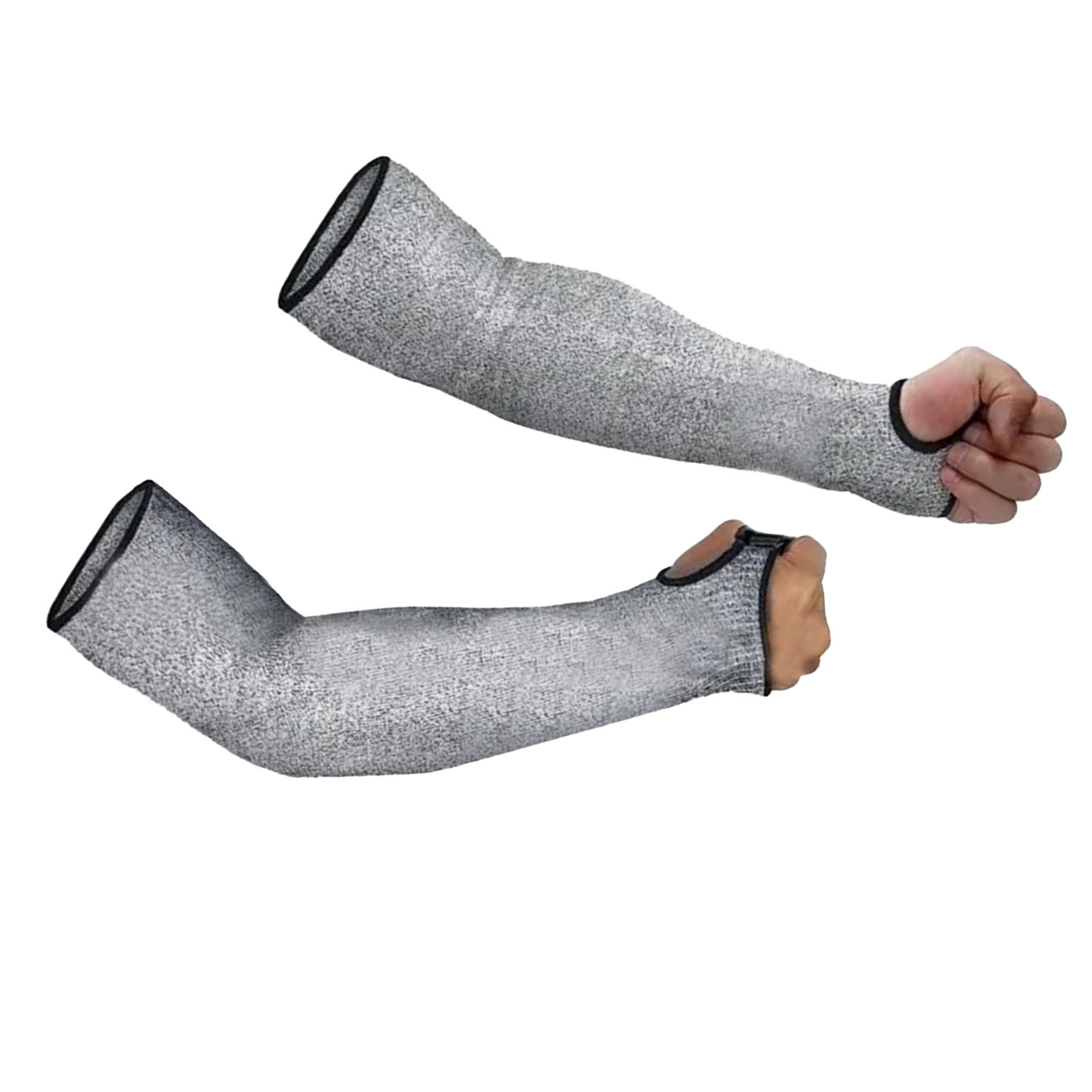 Set Aus 2 Schützenden Armstulpen, Schnitt- Und Messerfest, Atmungsaktiv, Schutzstufe 5.