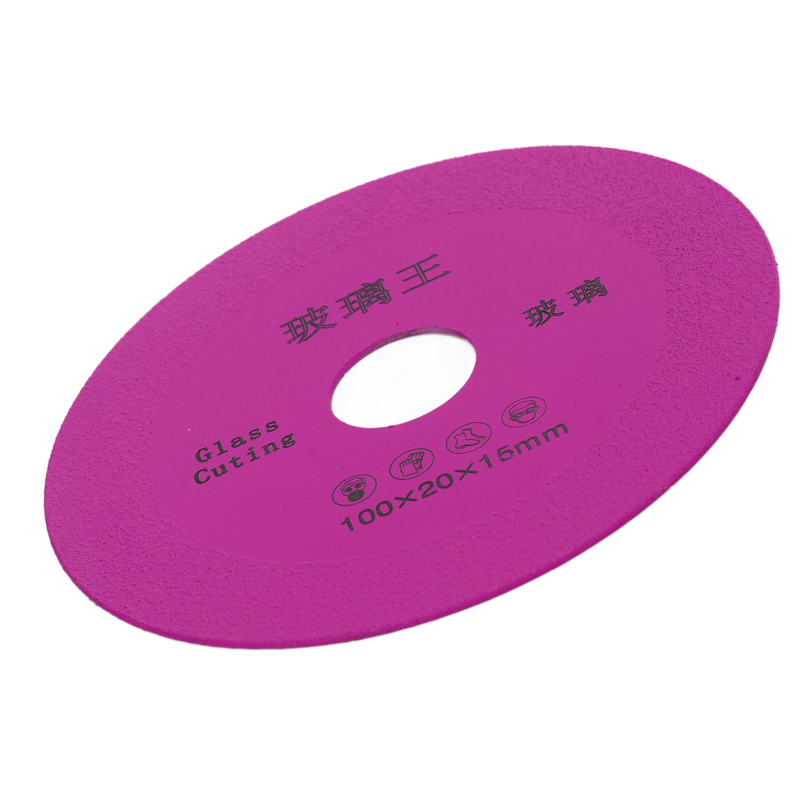 10 Cm (4 Zoll) Wolframkarbid-diamant-sägescheibe Mit Feiner Klinge Zum Schleifen Von Keramikfliesen, Glasflaschen Und Glas (rot-rosa).