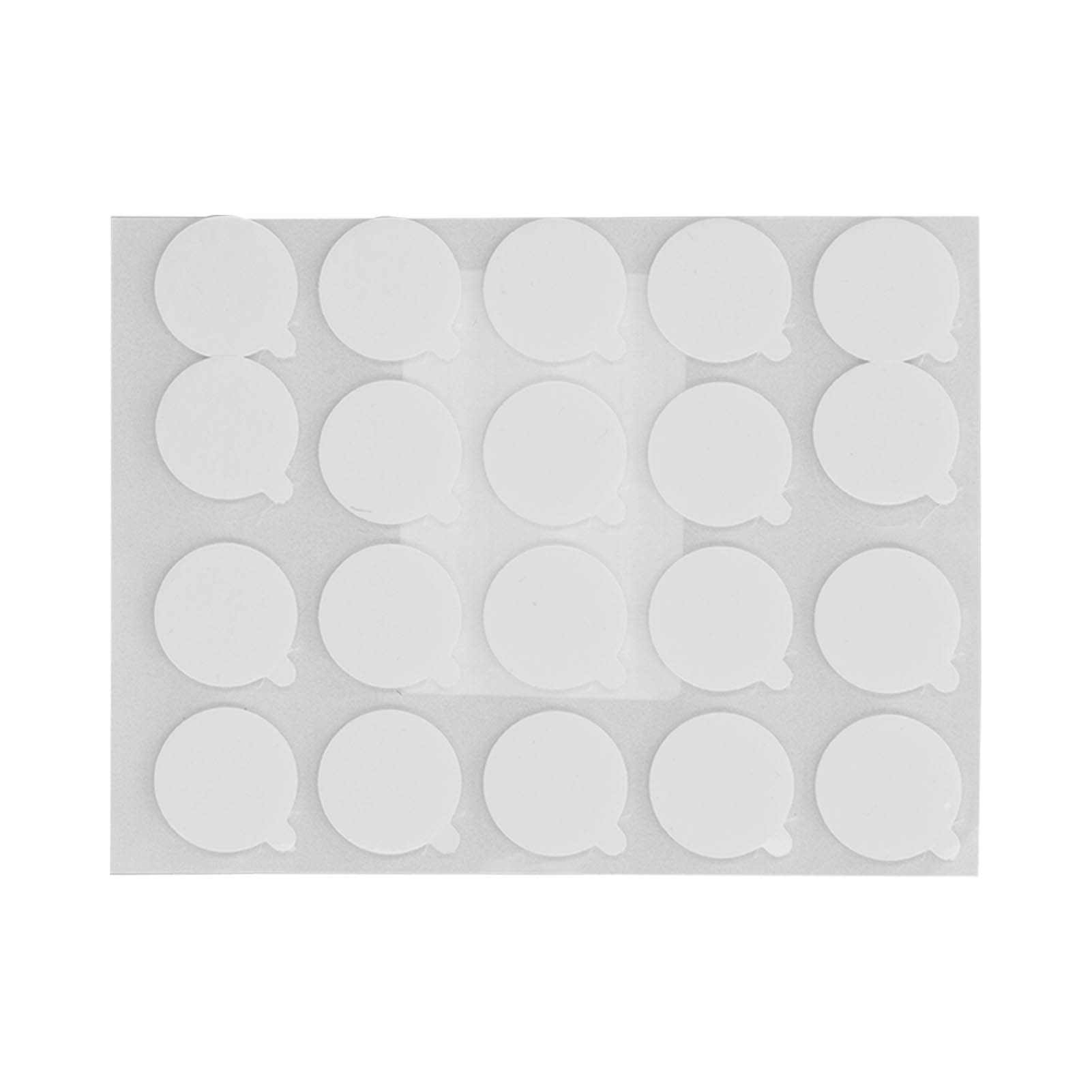 Packung Mit 10 Doppelseitigen Klebepads Mit Runden Laschen, Klebepaste, 20 Mm X 2 Mm