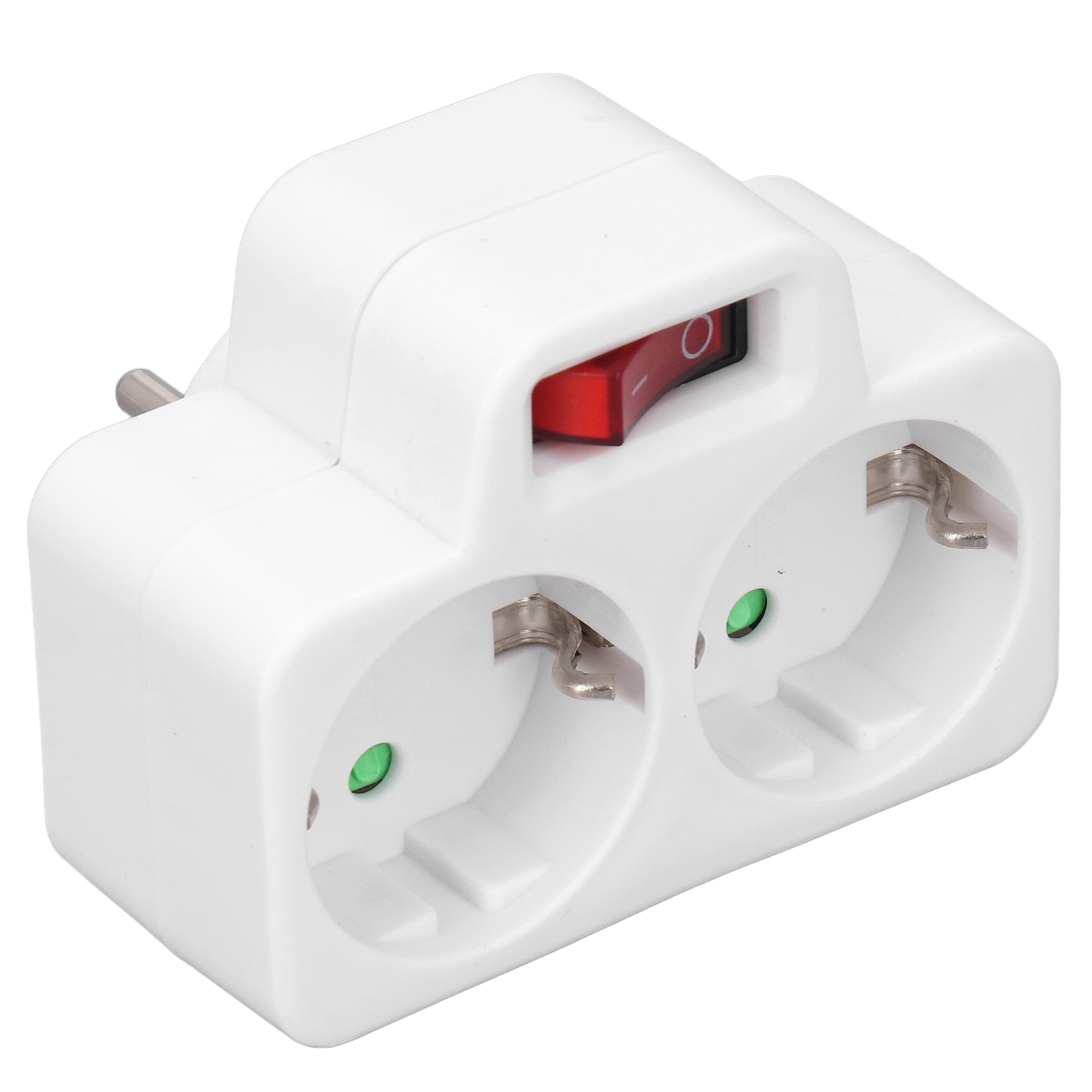 Standard-netzadapter Für Europäische Geräte Mit Beleuchteter Steckdose Und Schalter, 2-polig, Wasserdicht, 16 A, 250 V