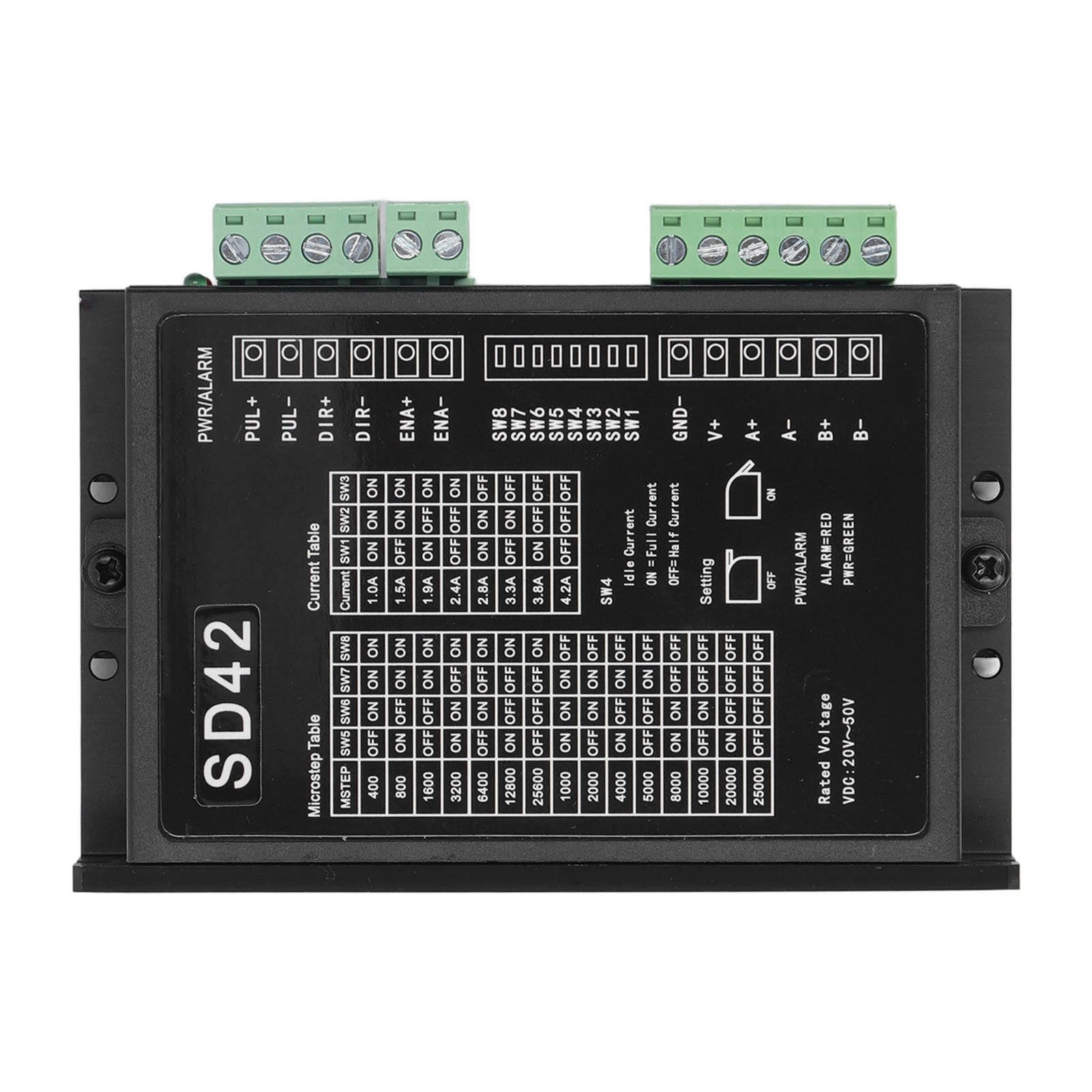 Cnc-schrittmotorsteuerung Mit Integriertem Schutz, Hohem Drehmoment, Geringer Wärmeentwicklung Und Niedrigem Geräuschpegel, 20–50 V Dc, 1,0–4,2 A