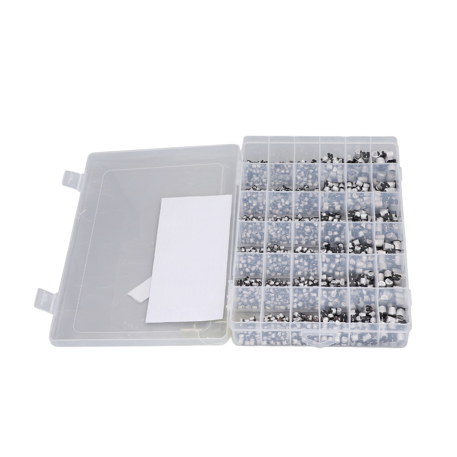 Sortimentssatz Mit 1520 Smd-aluminium-elektrolytkondensatoren, 36 Werte (1 Μf Bis 1000 Μf).