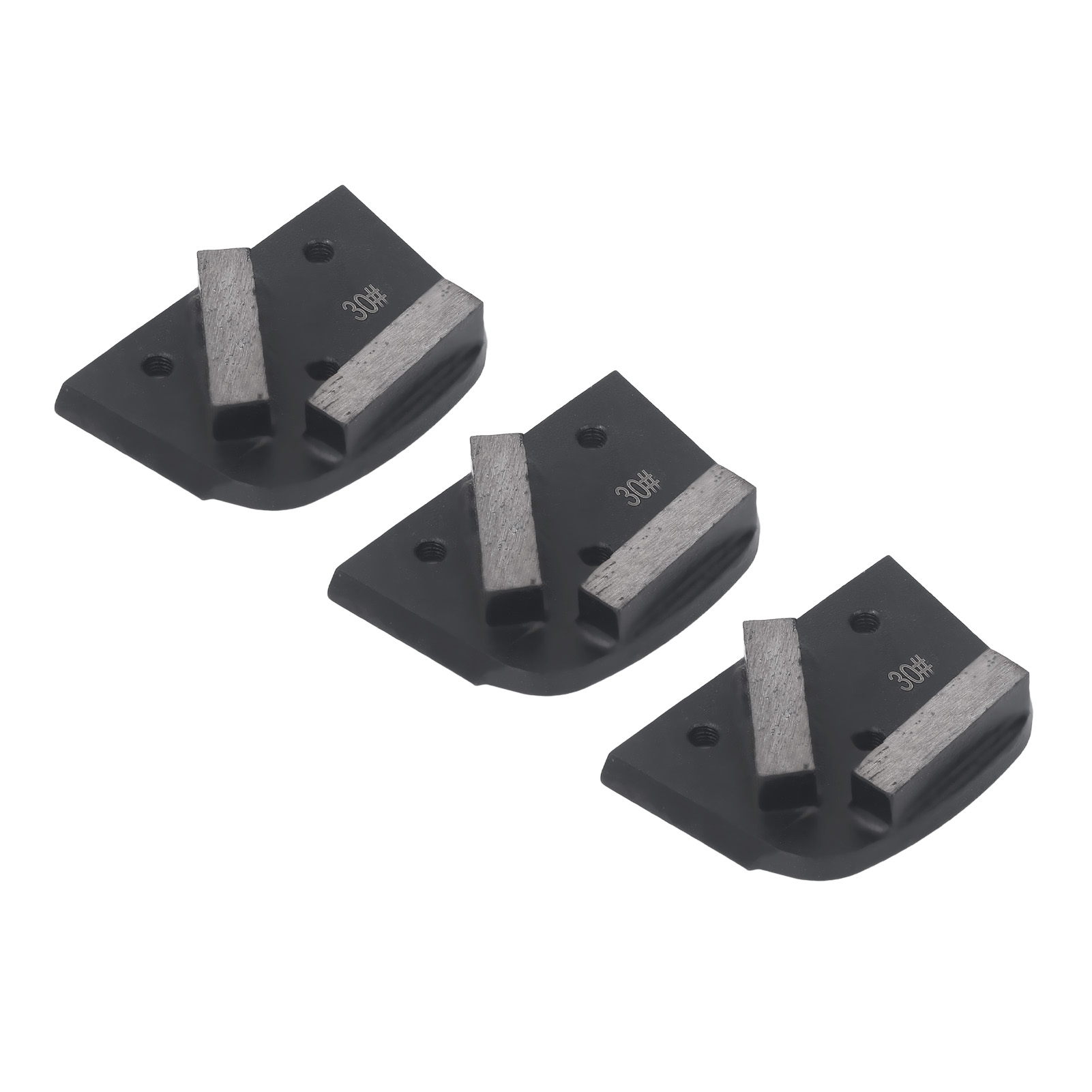 Set Mit 3 Diamantpolierpads, Körnung 30 (2 Zähne), Für Beton- Und Lackierte Böden.