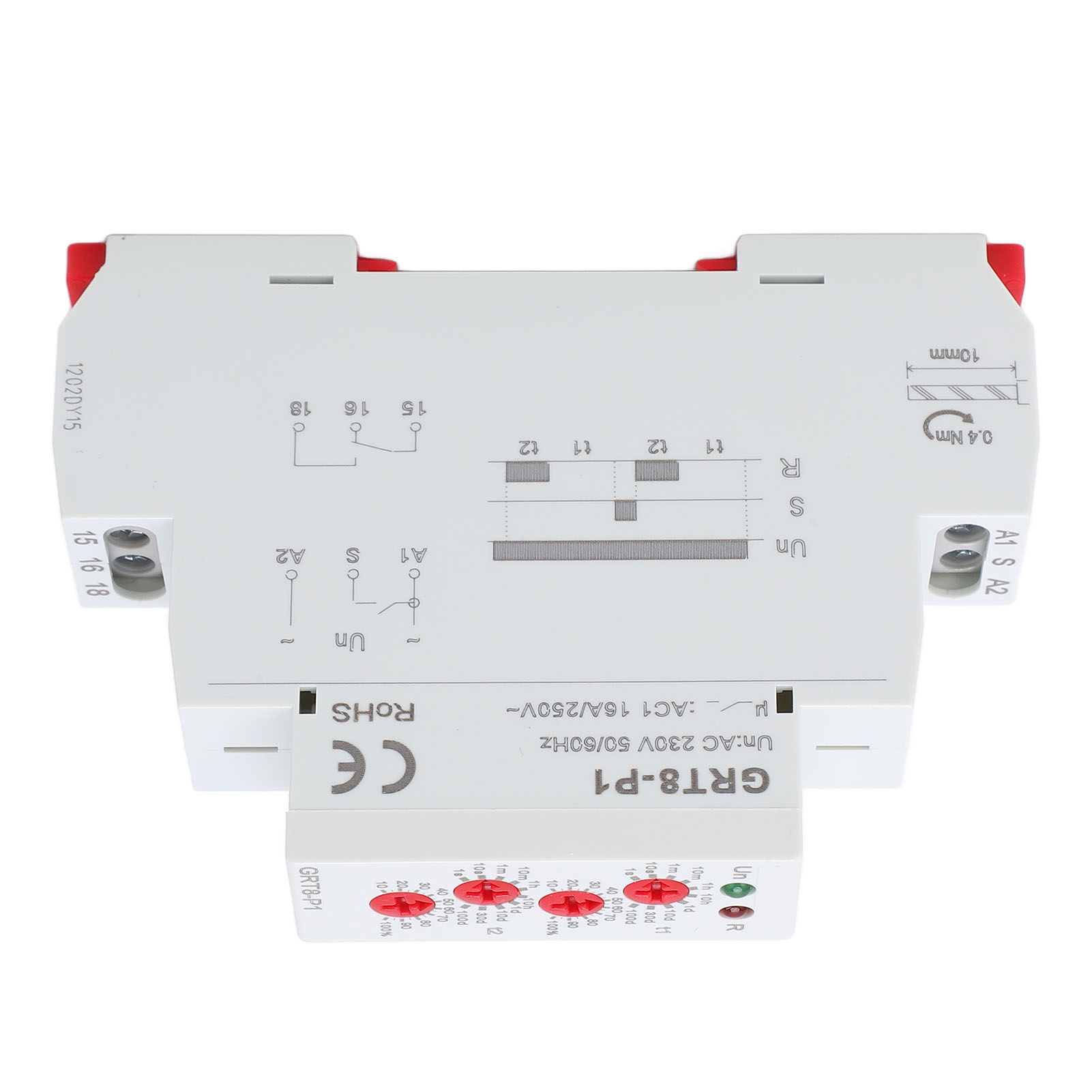 Elektronisches Ac230v-repeaterrelais Mit Led-anzeige, Abs-impulsausgang, Din-schienen-zeitverzögerungsrelais