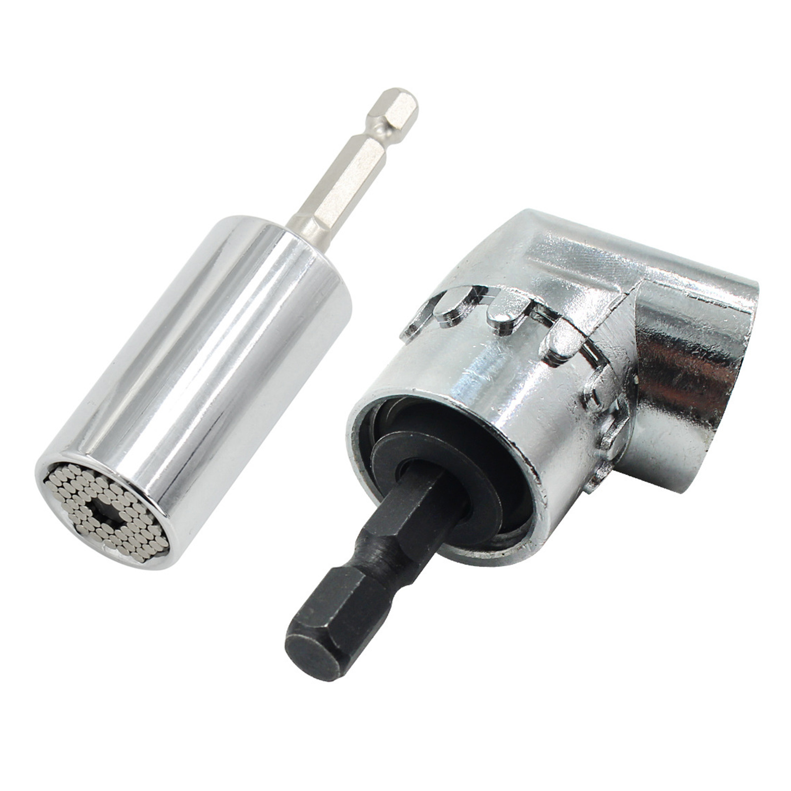Set Aus 3 105-grad-ratschenschraubendrehern Mit Steckschlüsseladapter, Industrielles Handwerkzeug