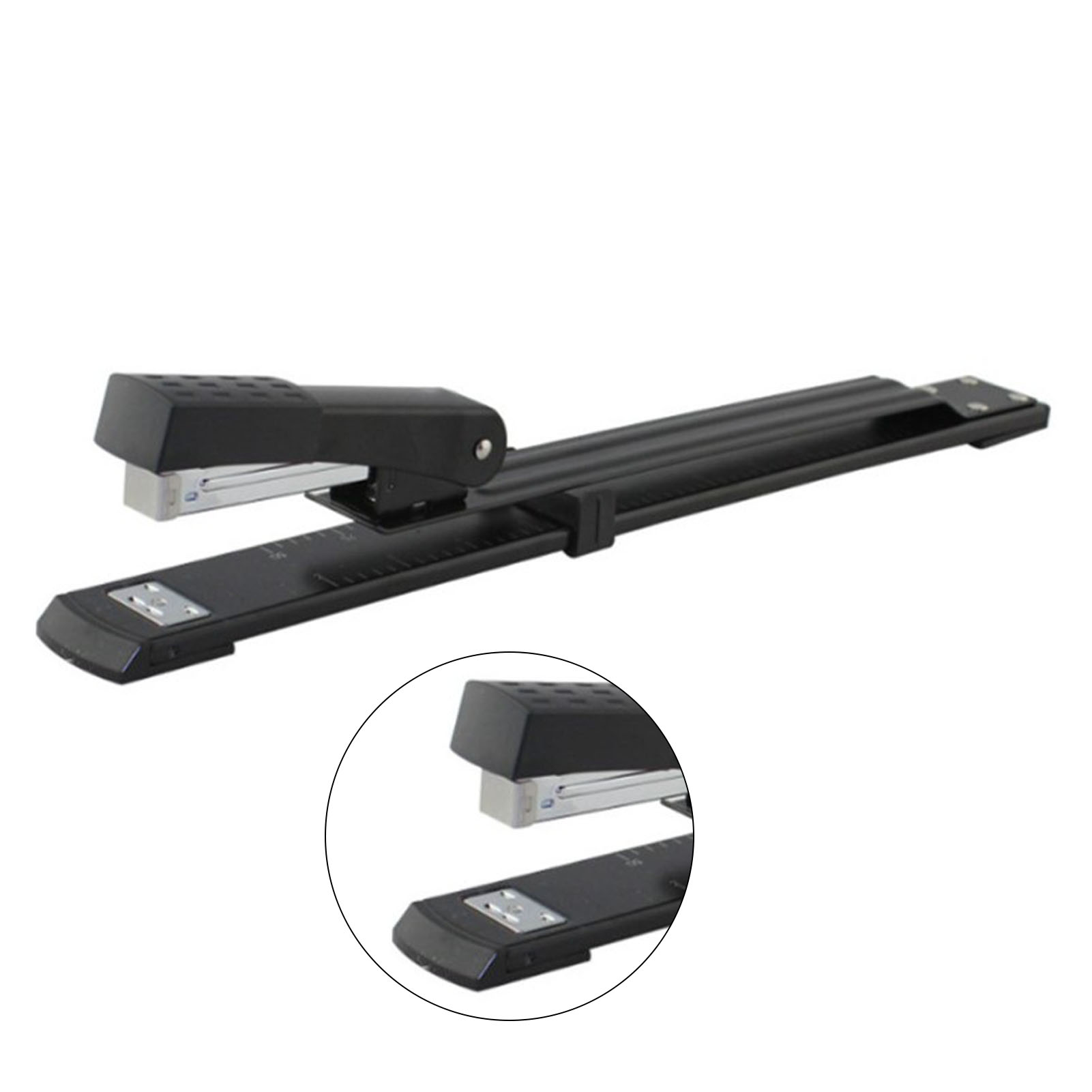 Großer, Tragbarer Tischhefter Aus Metall Mit Langem Arm Und Hoher Kapazität, Ideal Für Büro Und Schule.