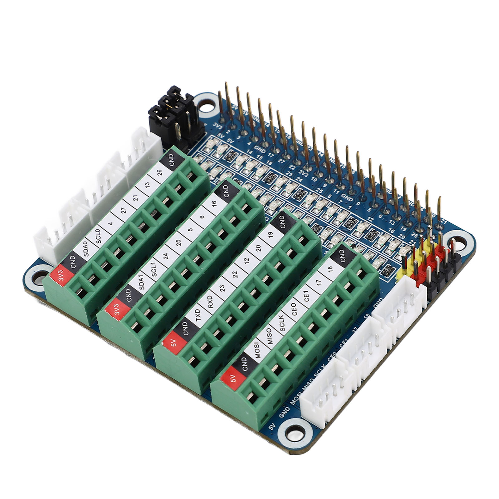 Sensor-erweiterungsplatine Für 4b 3b Cm4 Pcf8591 Led Gpio I/o Entwicklungsmodul