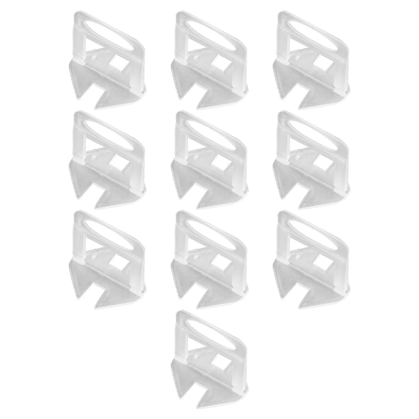 Set Mit 300 Nivellierkeilen Für Wand- Und Bodenfliesen, Inklusive Abstandshaltern Und 2,5 Mm Transparenter Basis.